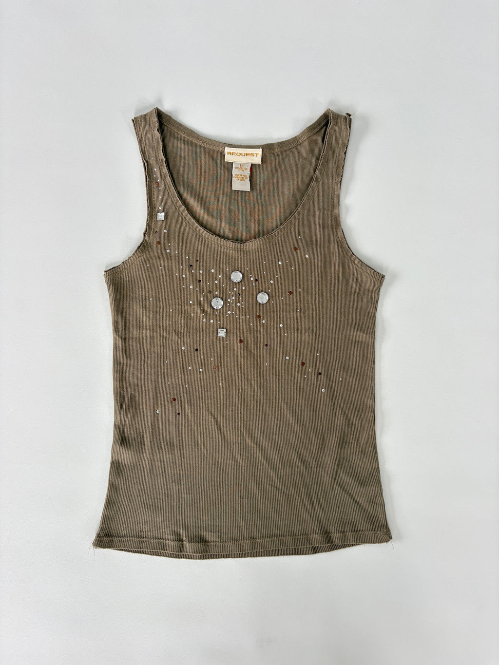 50 / Olive Tank w/ Bedazzling
