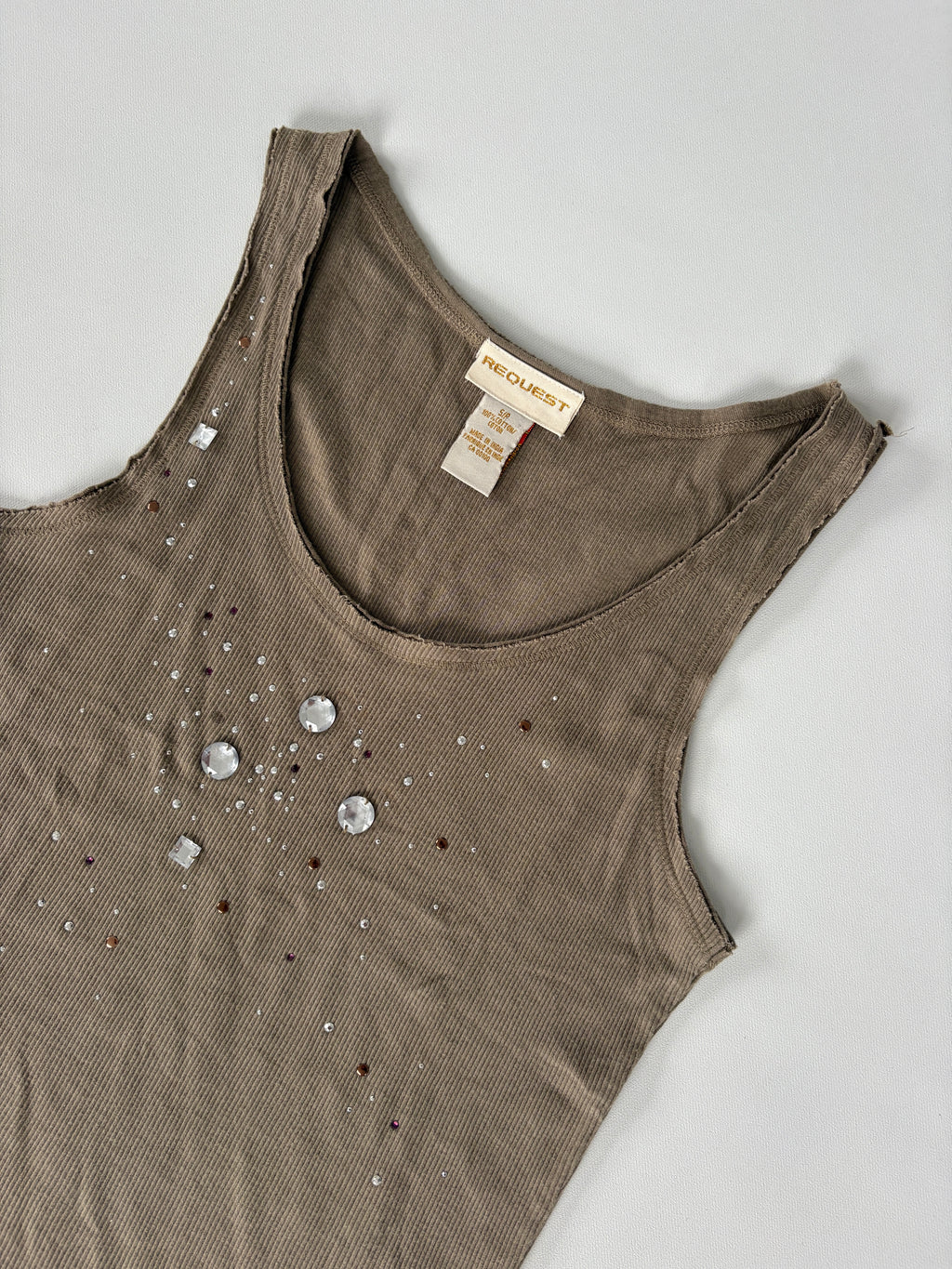 50 / Olive Tank w/ Bedazzling