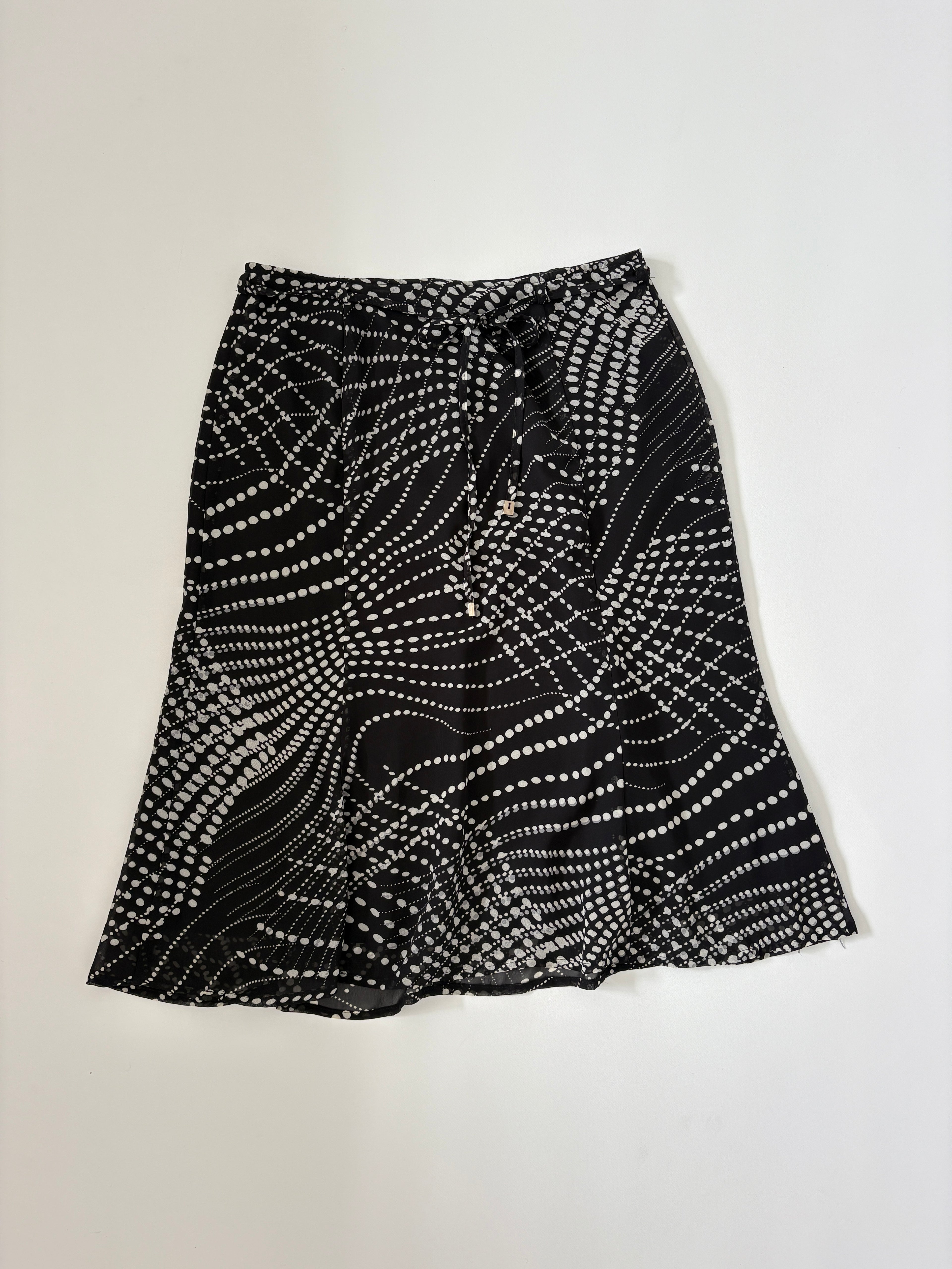 103 / Mexx Black & White Midi Skirt