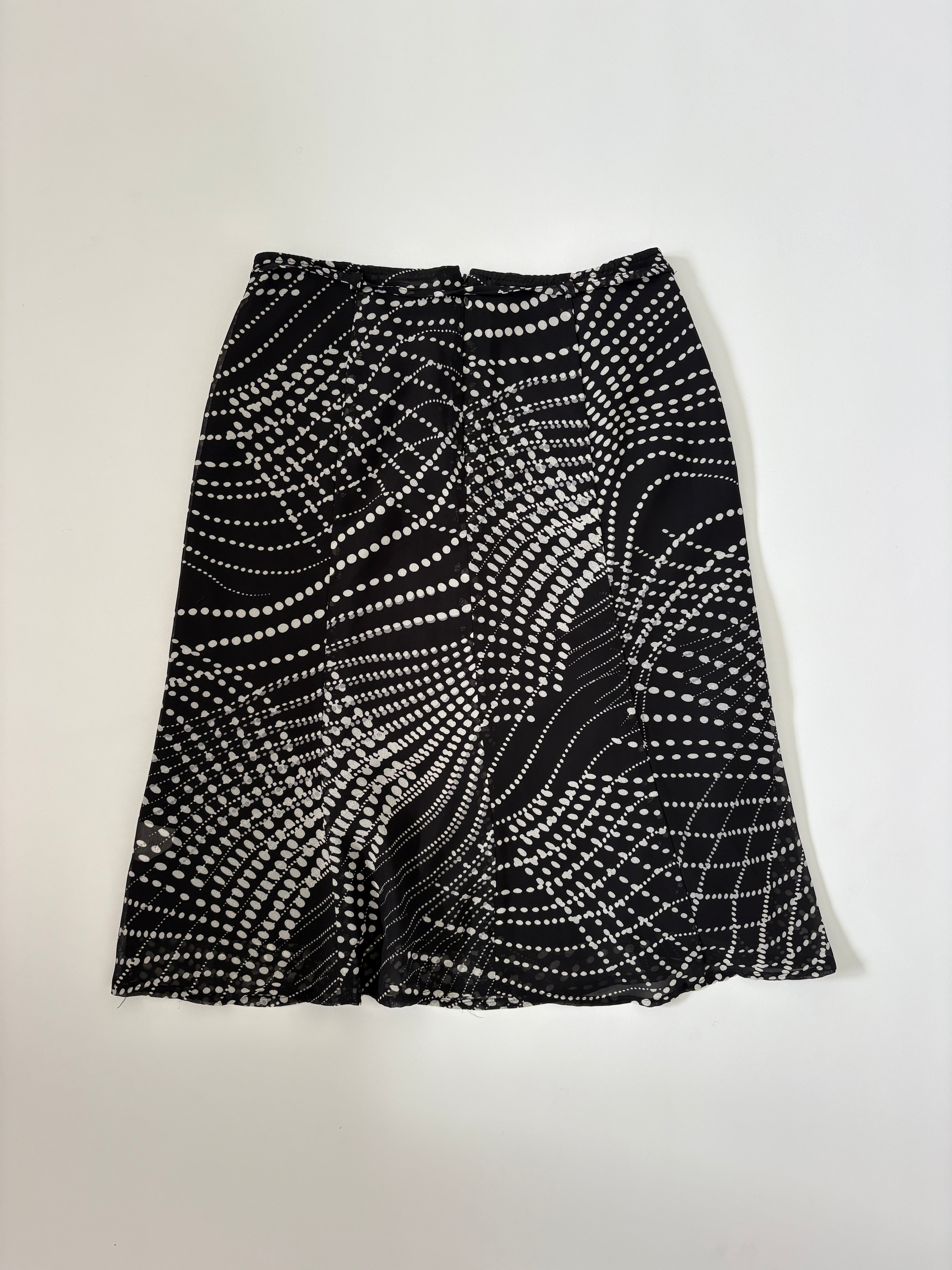 103 / Mexx Black & White Midi Skirt