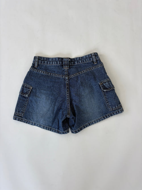 115 / Dark Denim Highrise Shorts