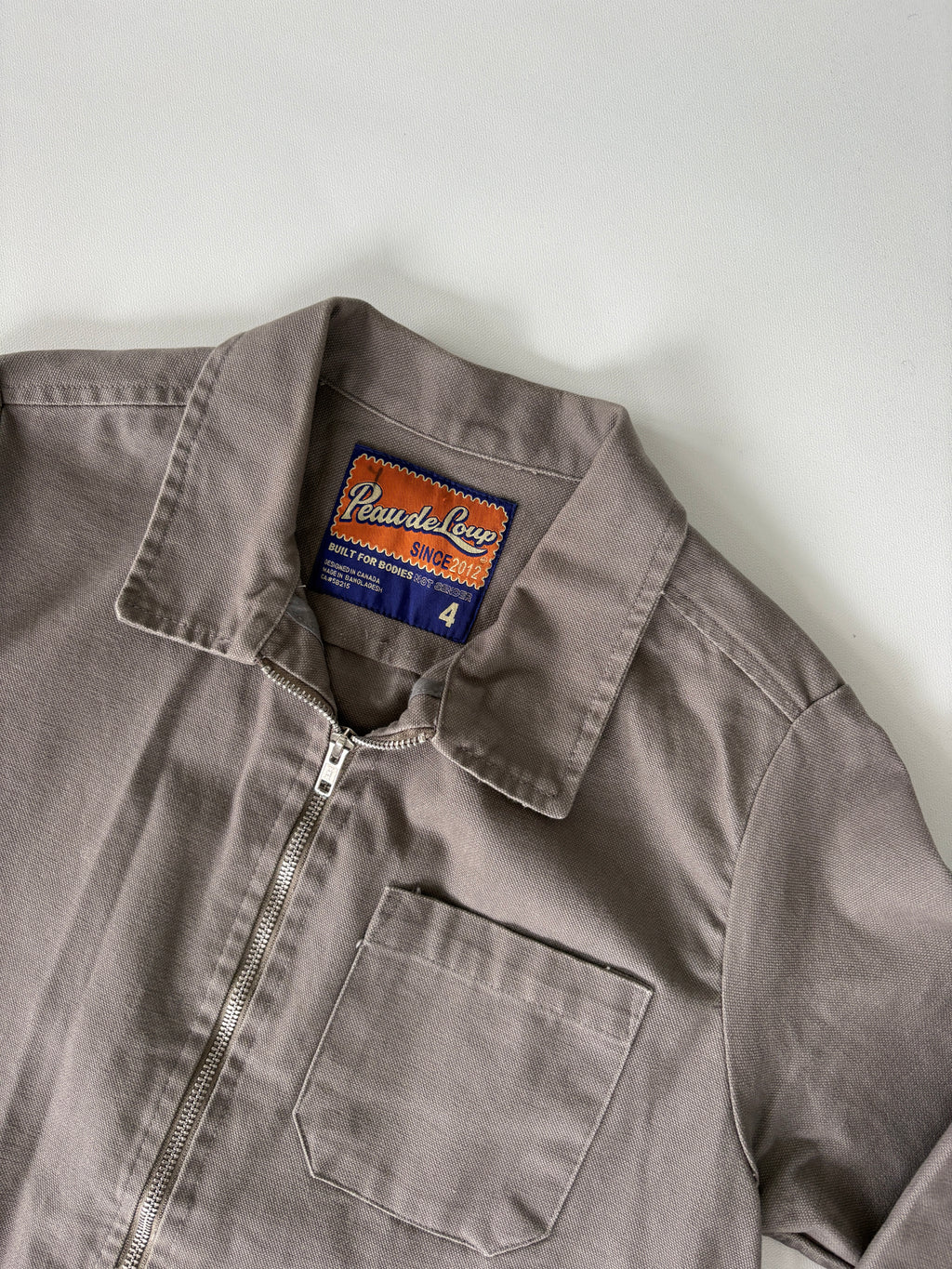 140 / Grey Peau de Loup Jacket