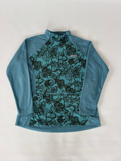 165 / Teal Columbia Fleece Mock Neck