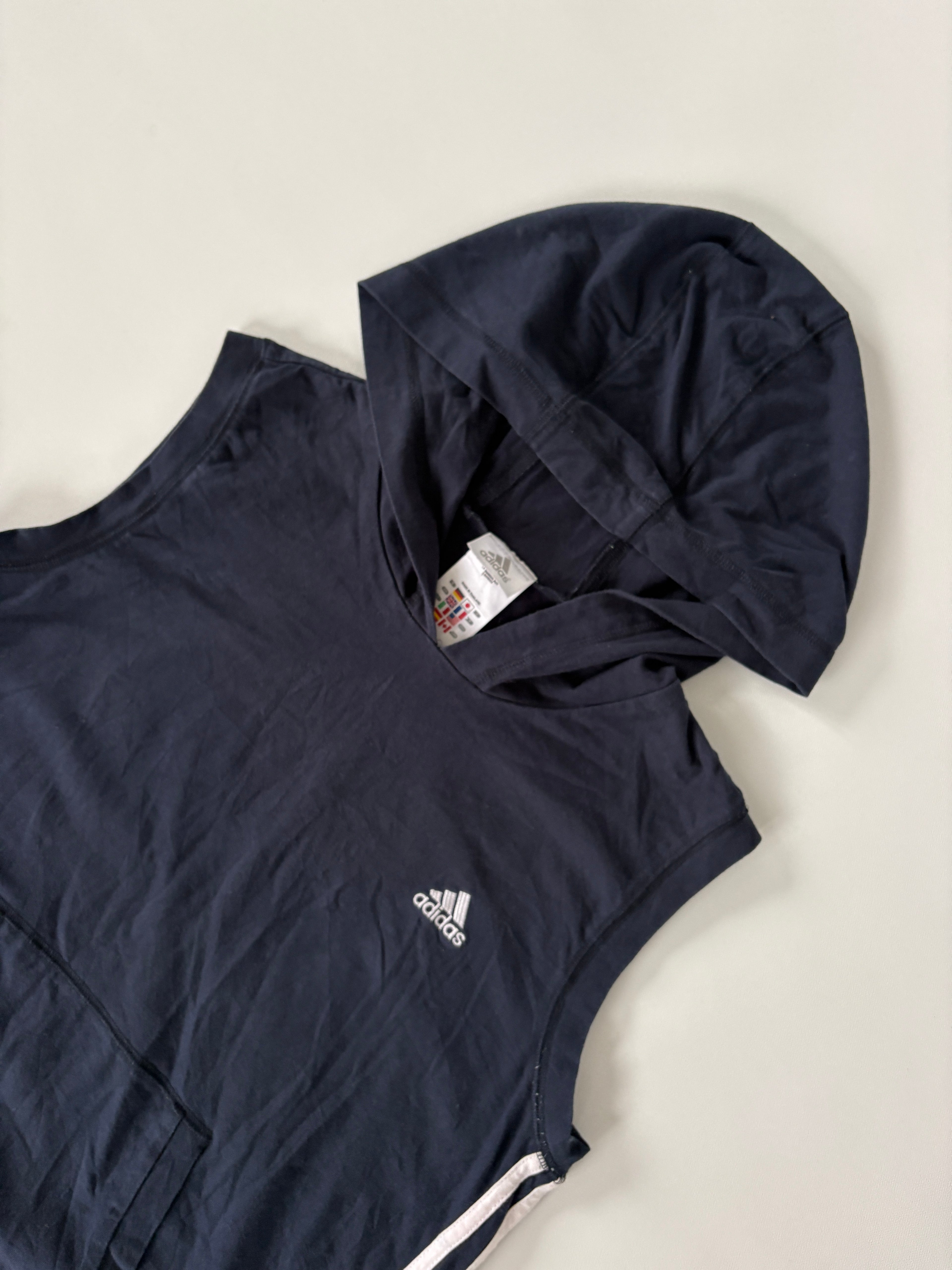 199 / Navy Adidas Sleeveless Top w/ Hood