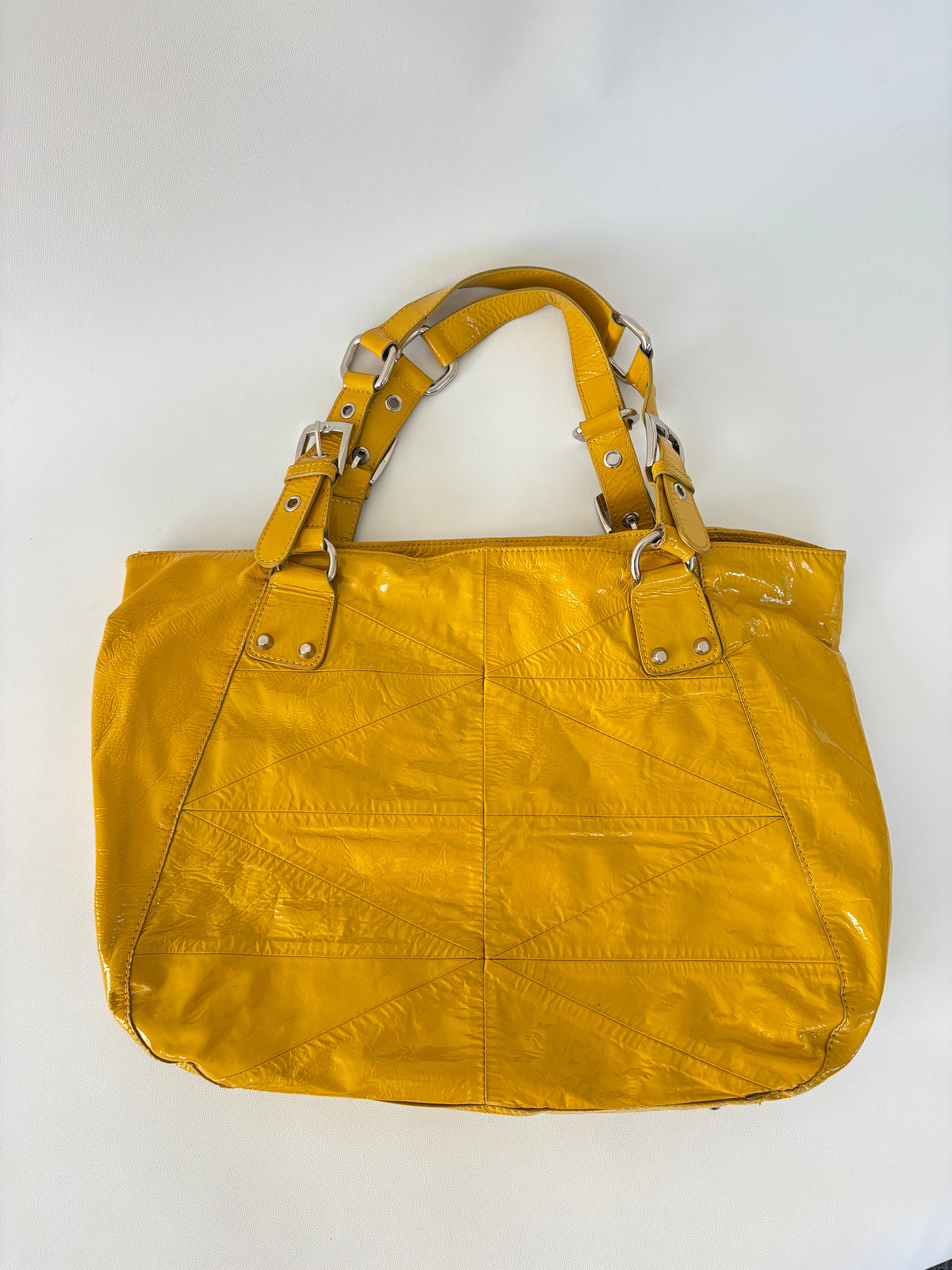 247 / Staccato Yellow Patent Leather Bag
