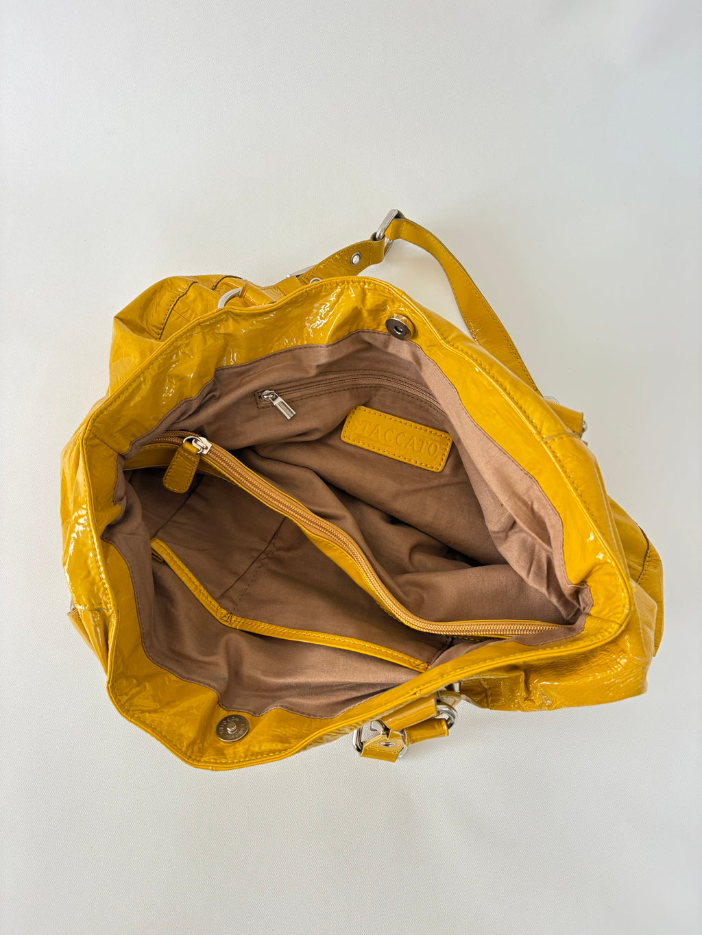 247 / Staccato Yellow Patent Leather Bag