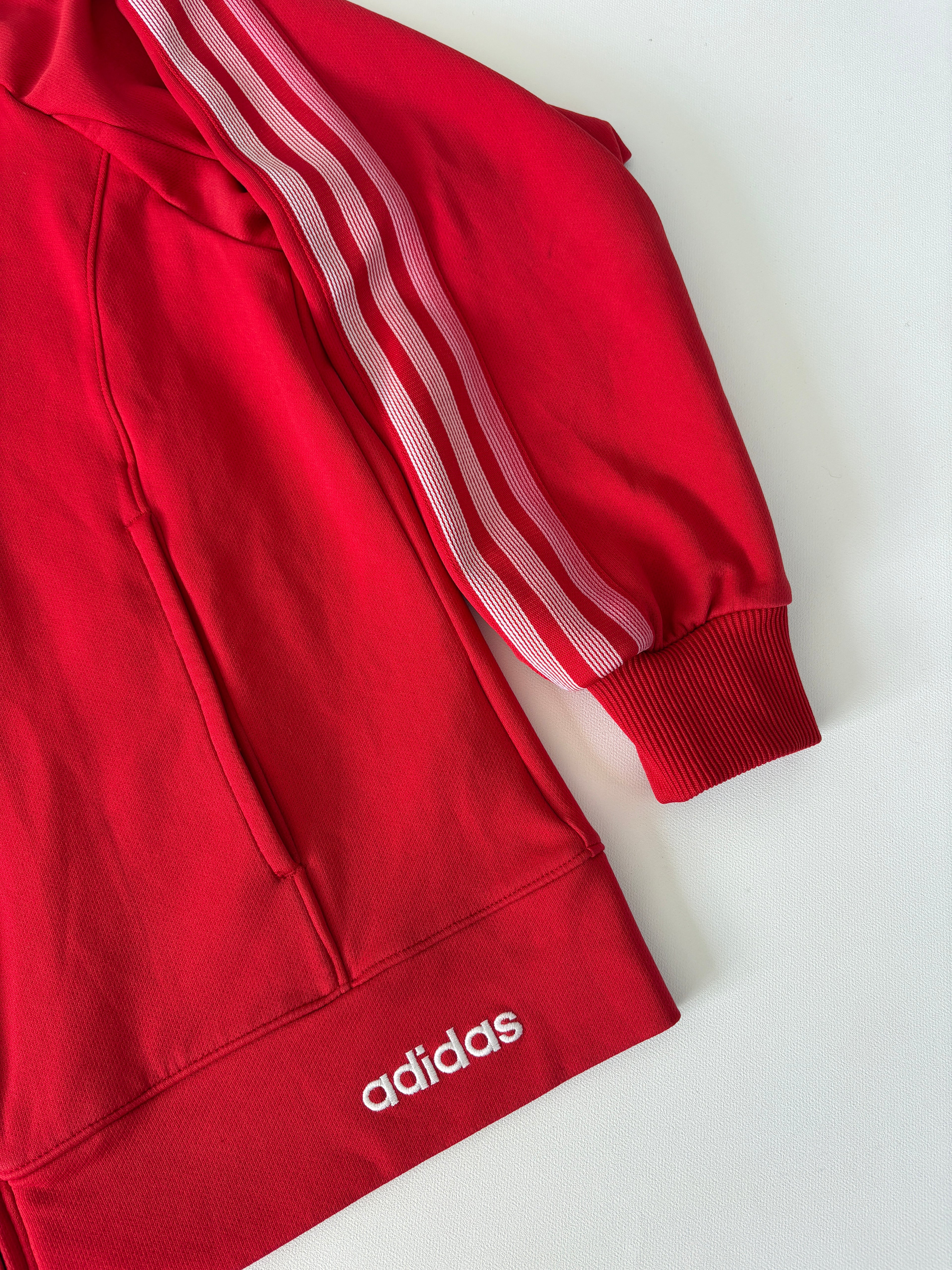 303 / Red Adidas Jacket w/ Pink Detailing