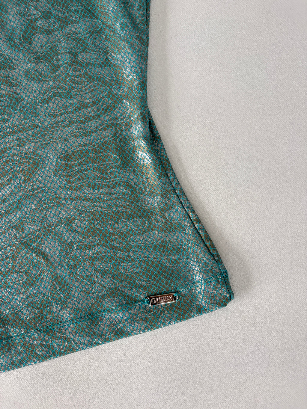 312 / Teal Metallic Guess Tank