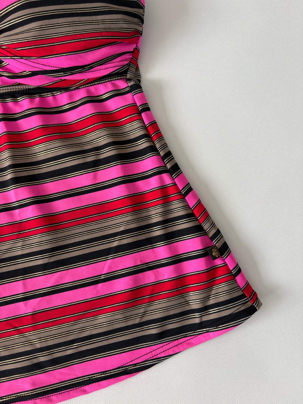 315 / Striped Strapless Top