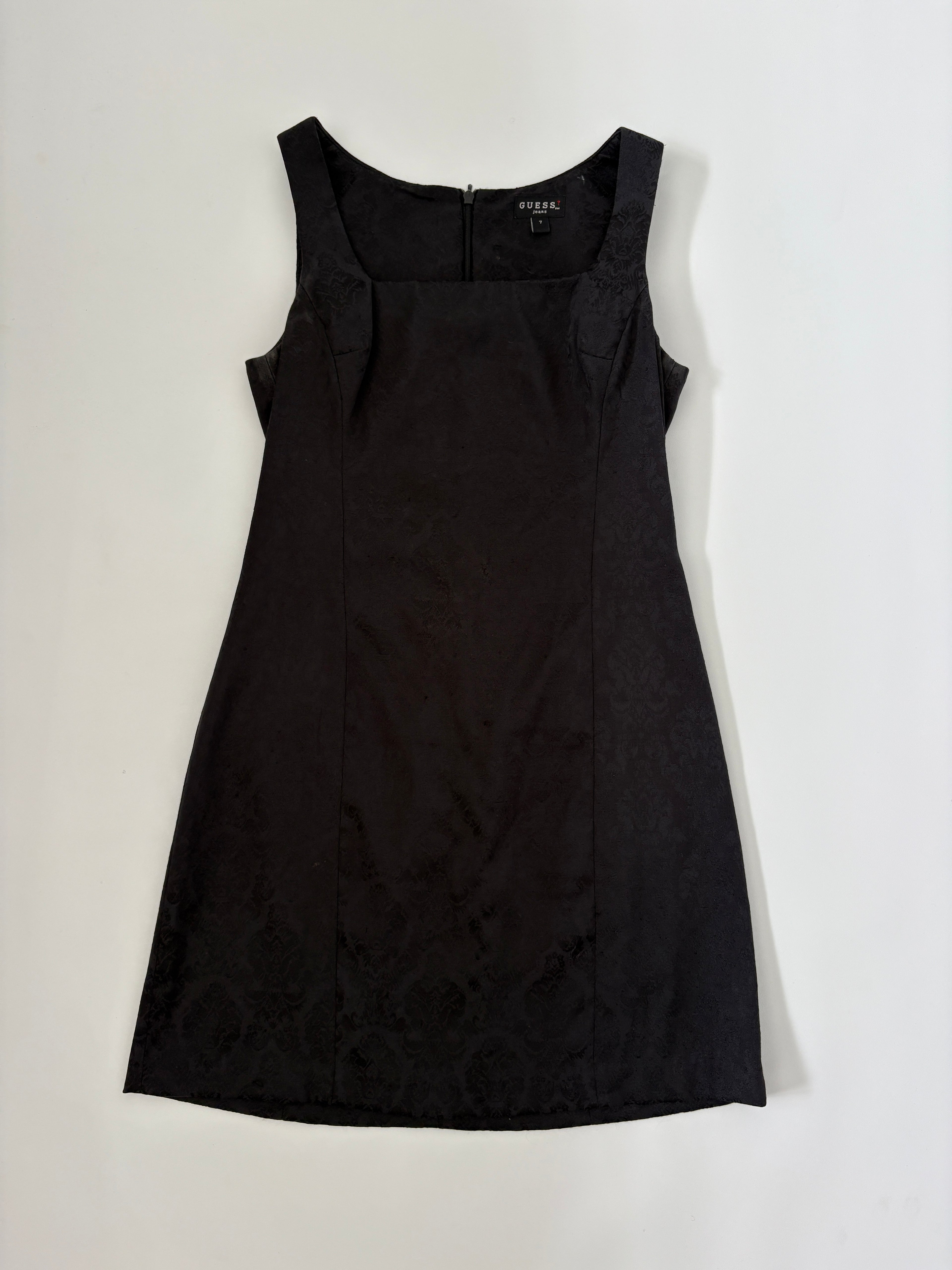 324 / Black Guess Floral Mini Dress