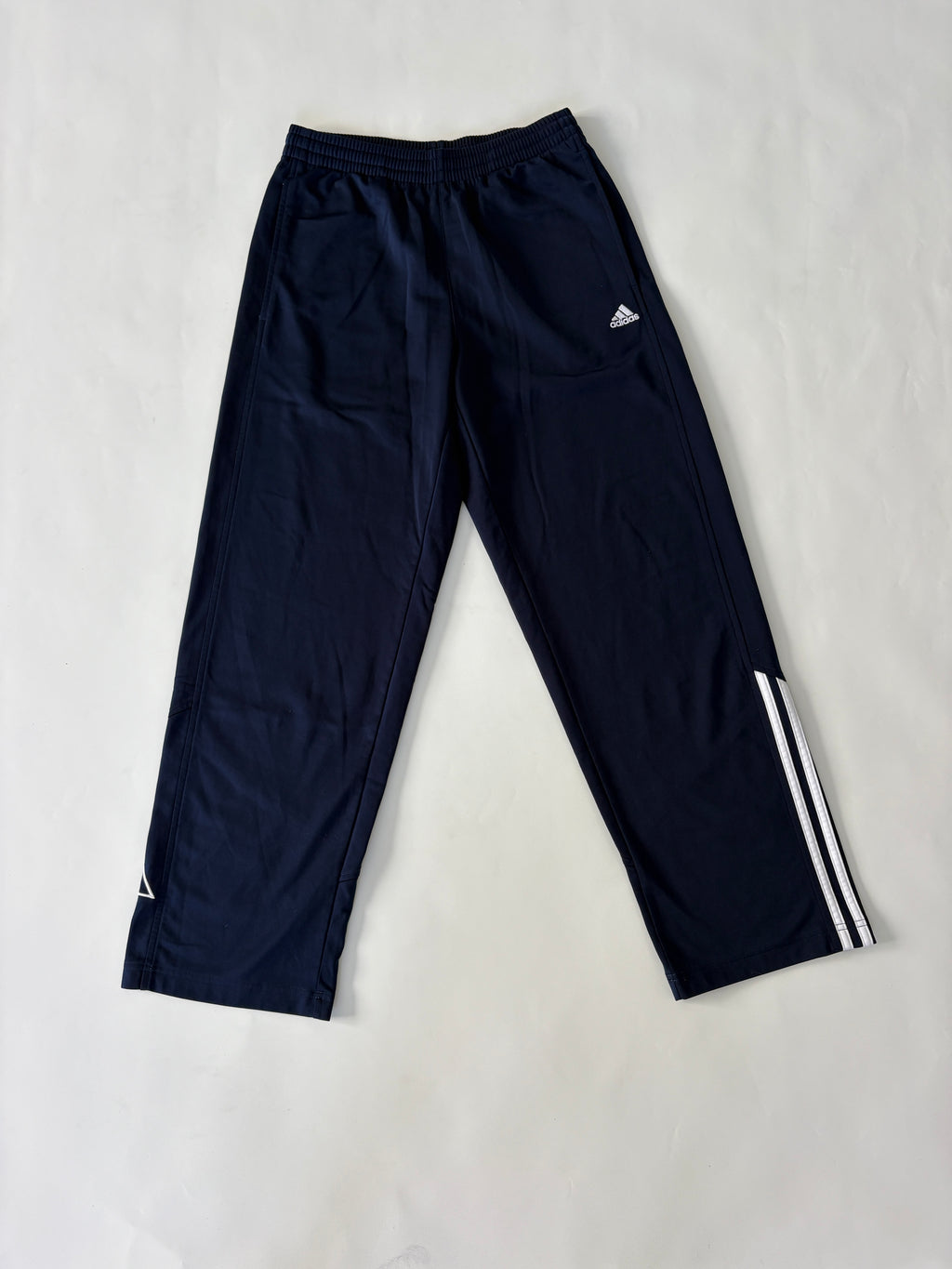 335 / Navy Adidas Trackpants w/ Large Logo Graphic