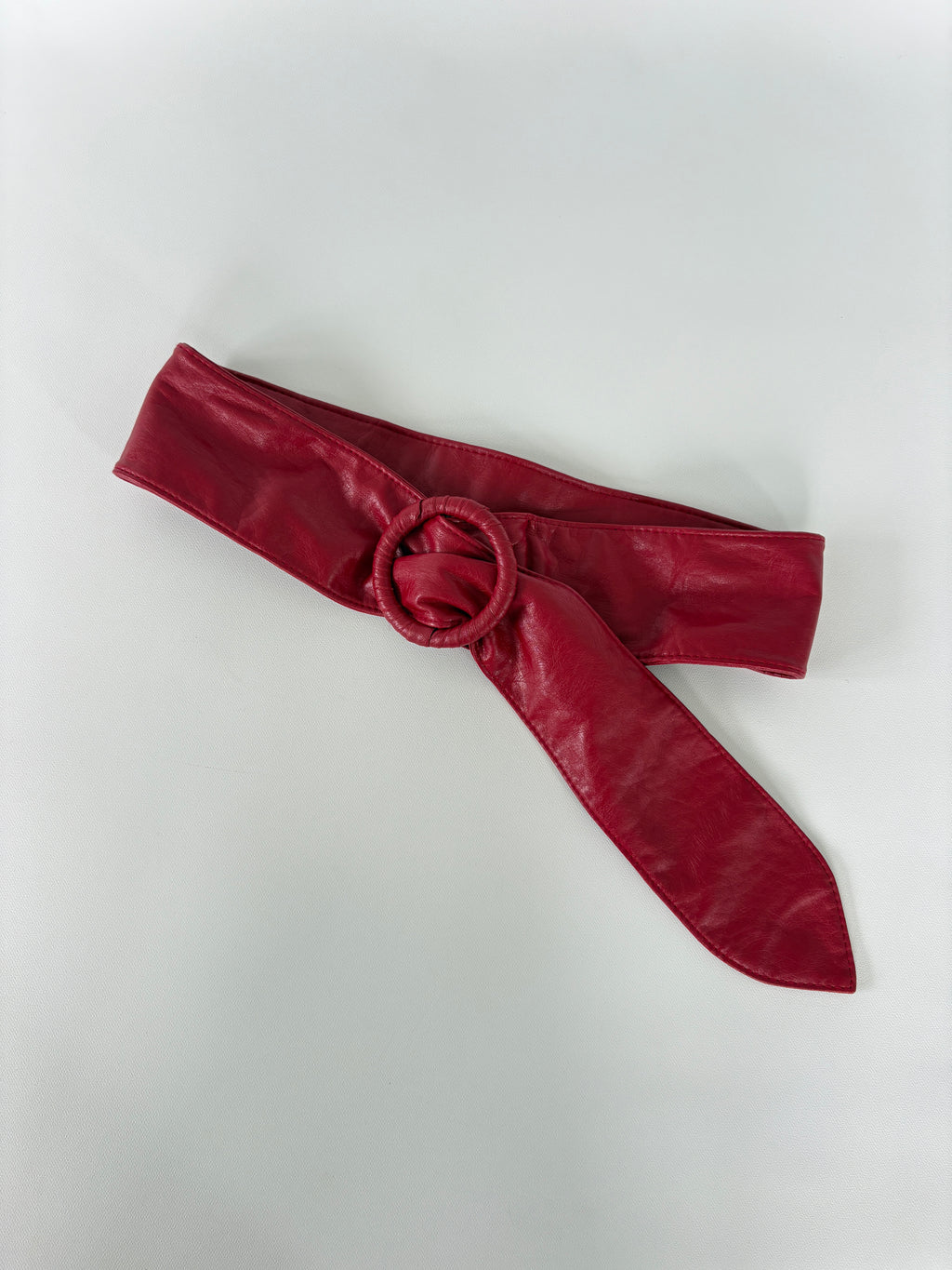 341 / Red Leather Belt