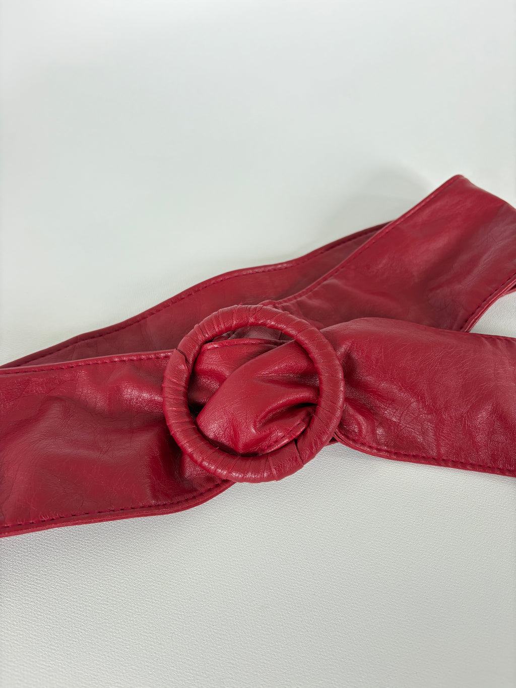 341 / Red Leather Belt