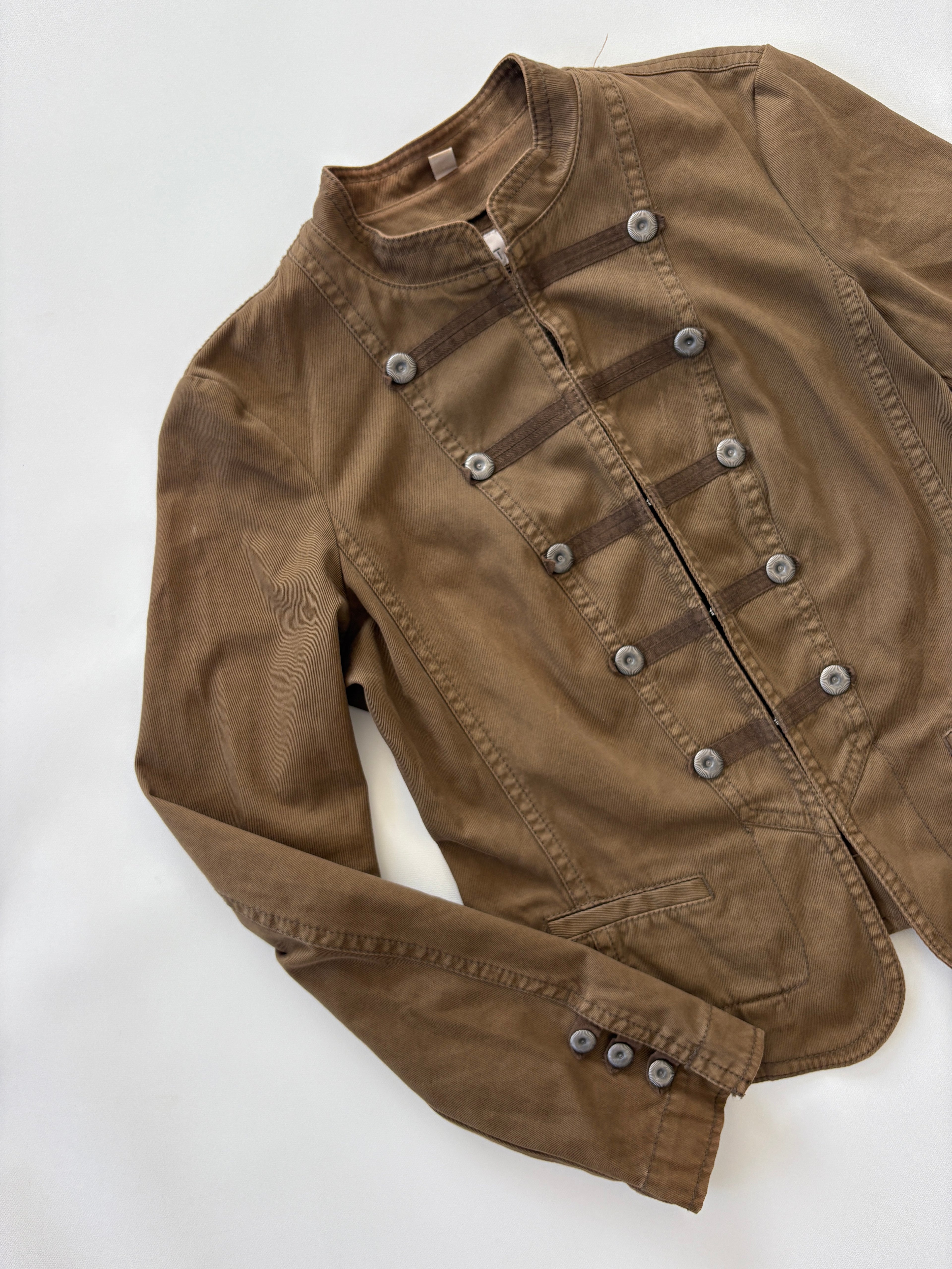 🔒 348 / Esprit Army Green Double Button Up Jacket