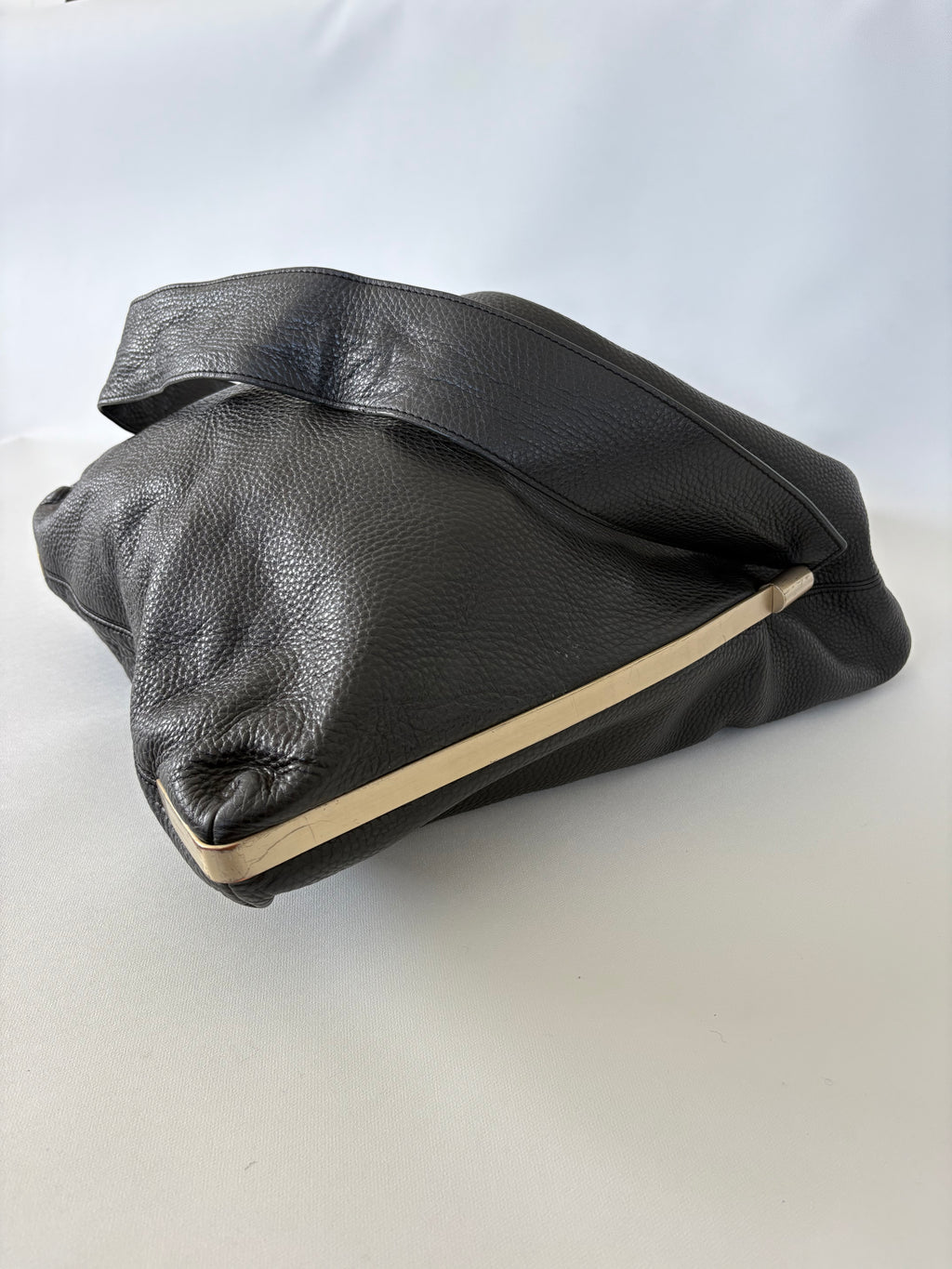 352 / Black Bag w/ Metal Hardware