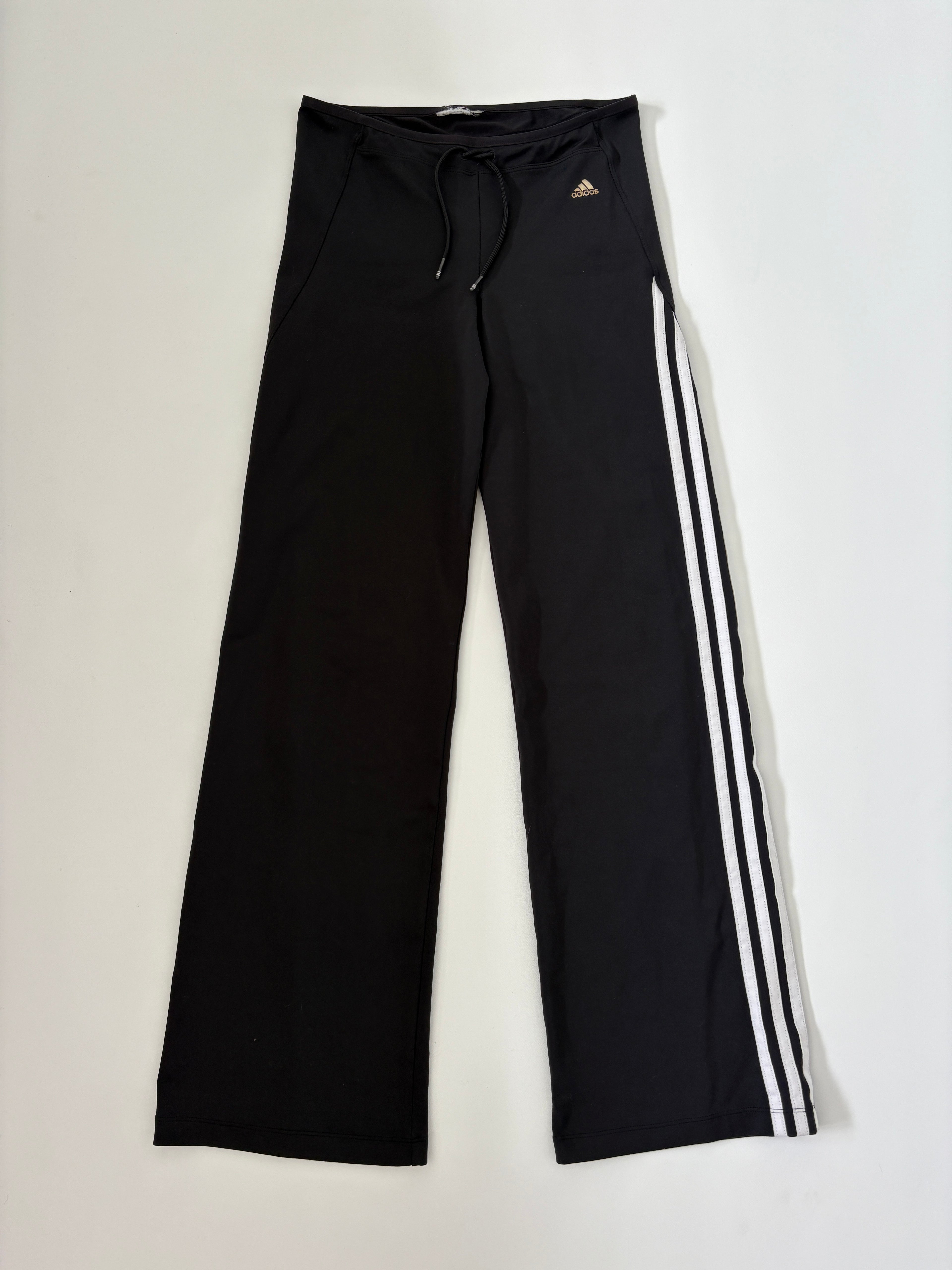 361 / Black Adidas Flares w/ Gold Loog