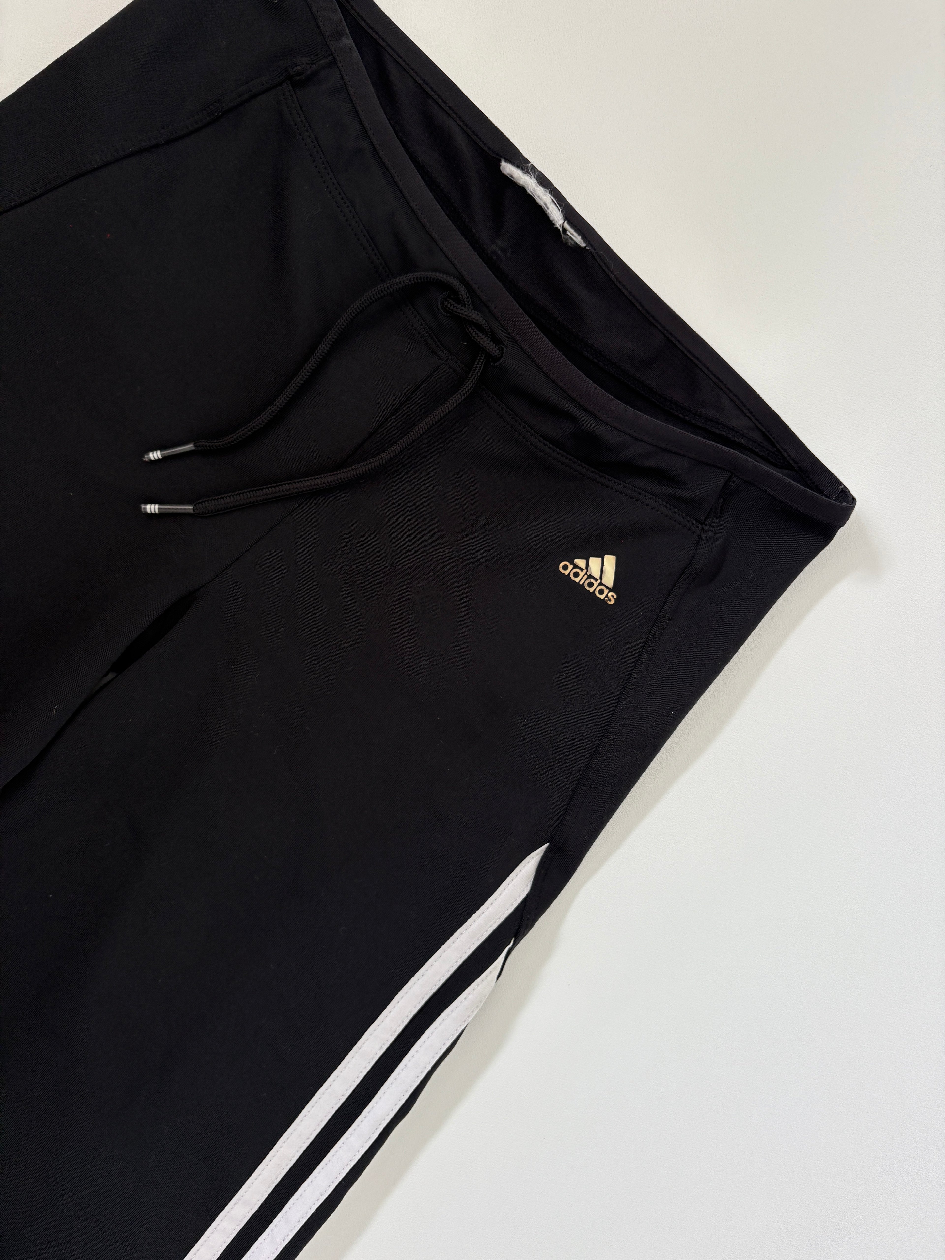 361 / Black Adidas Flares w/ Gold Loog