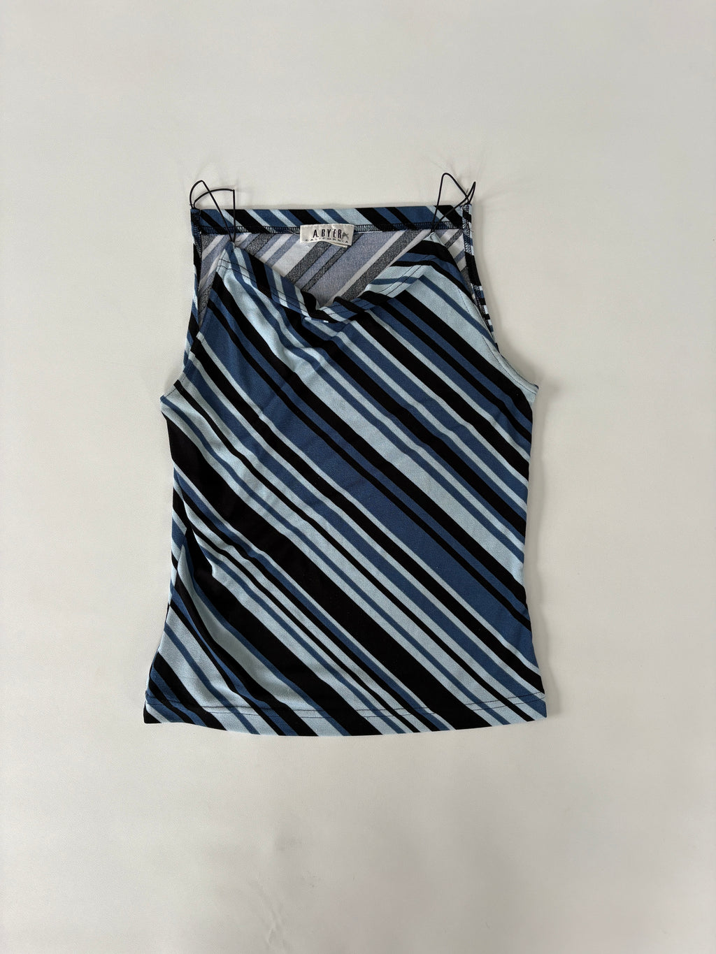405 / Blue Vertical Striped Tank