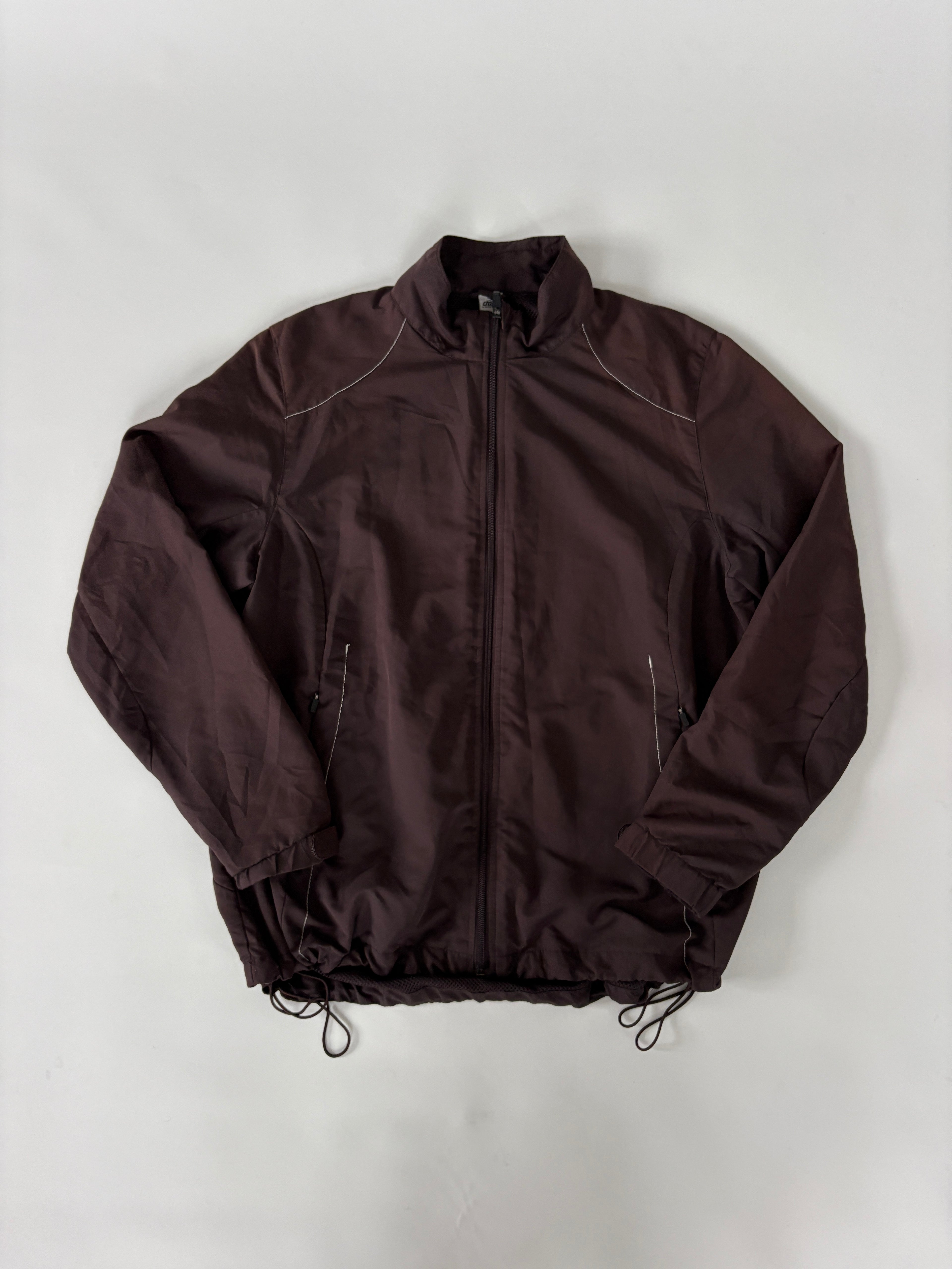412 / Brown Spray Jacket w/ White Trim