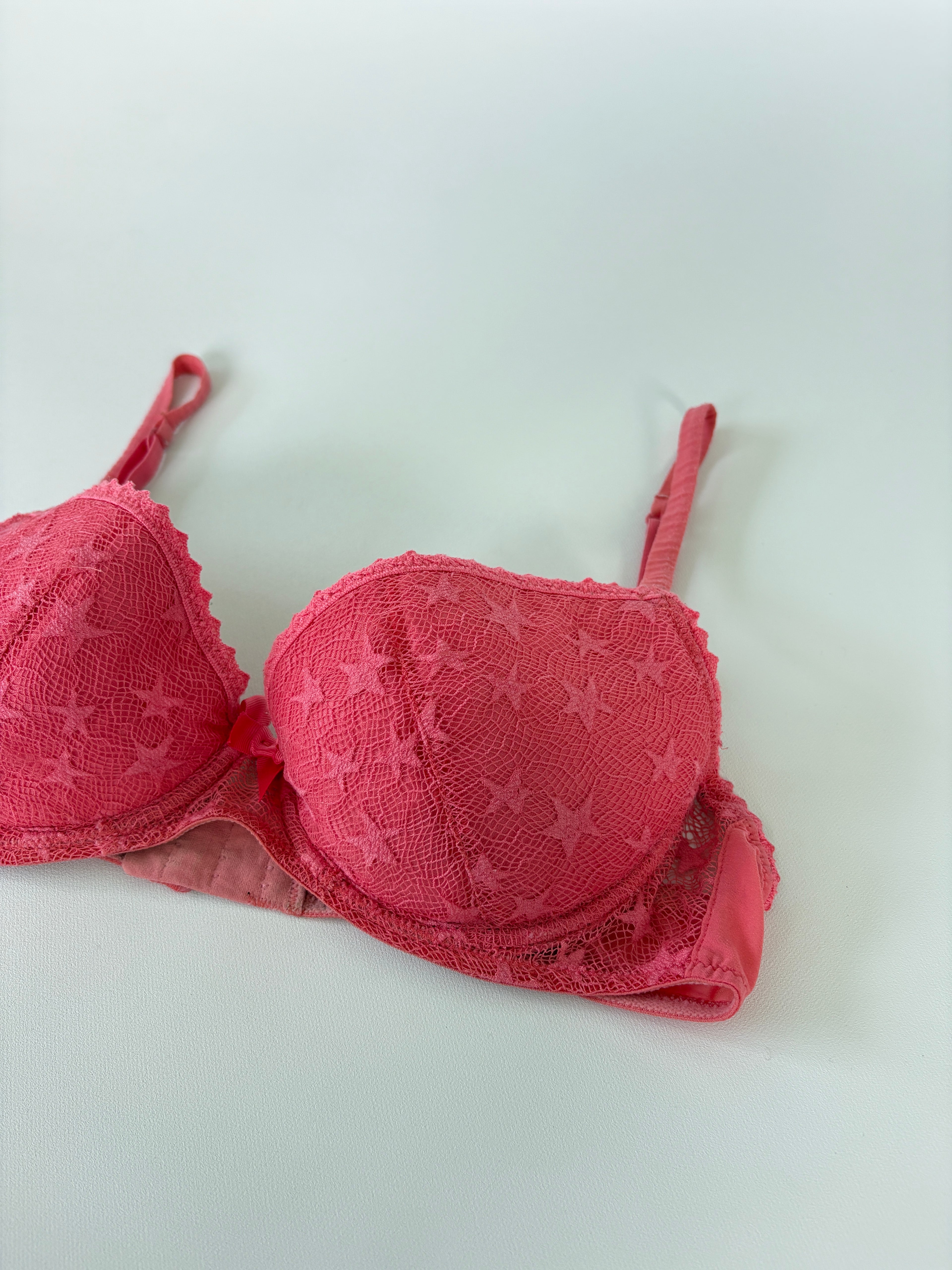 417 / Pink Lace Starry Bra