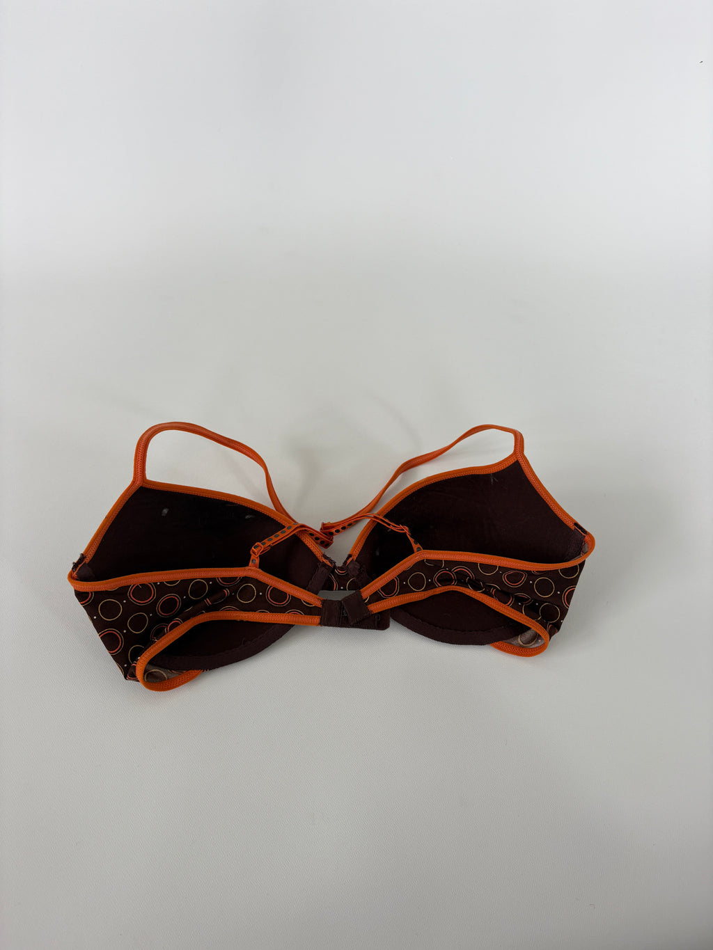 438 / Brown Bra w/ Orange Spots