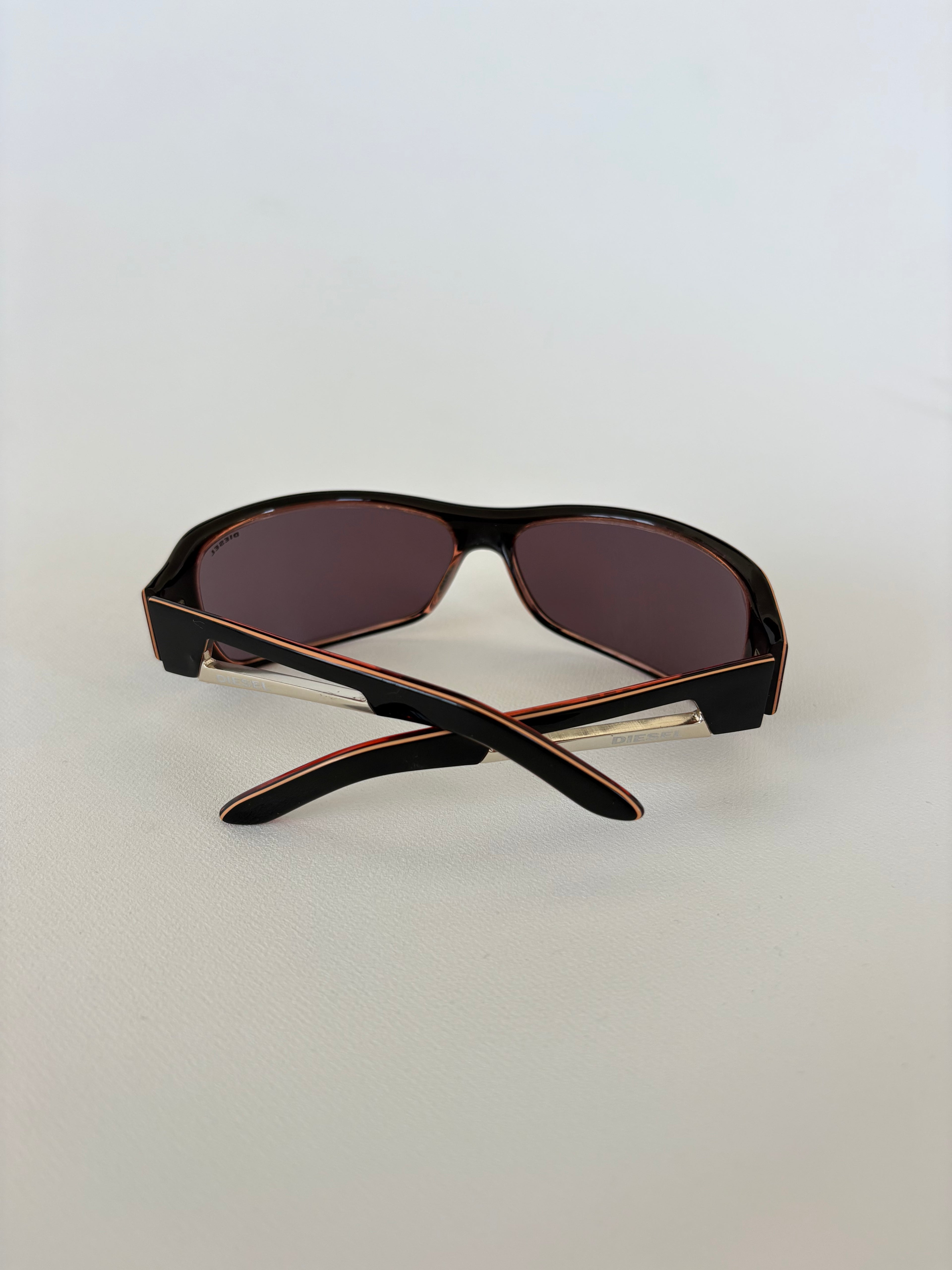 475 / Diesel Sunglasses w/ Orange Detailing