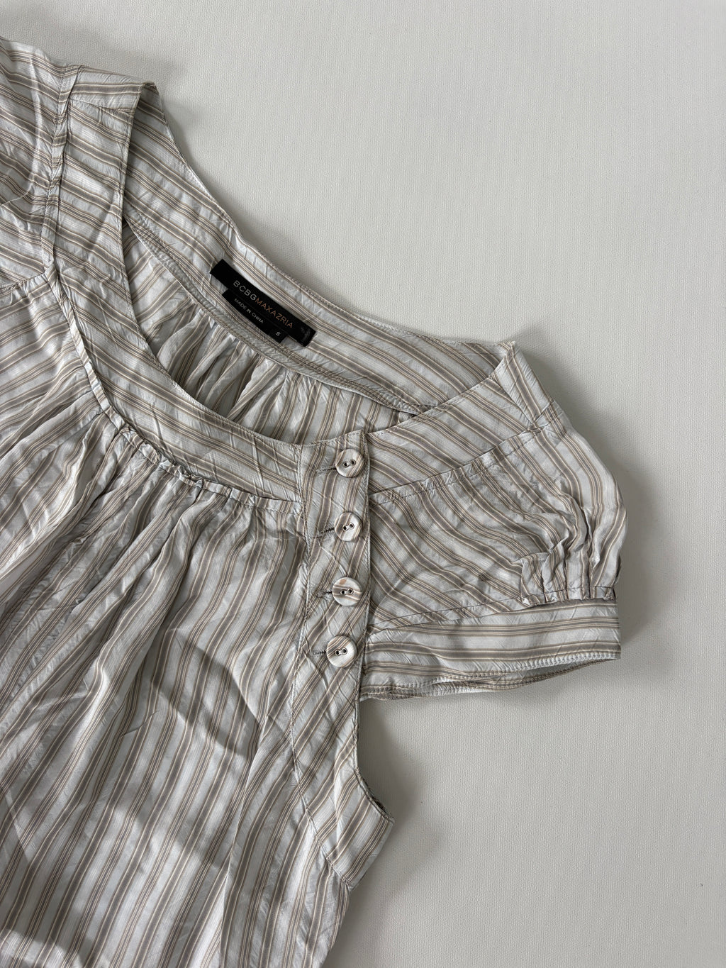 511 / Striped Cap Sleeve Blouse