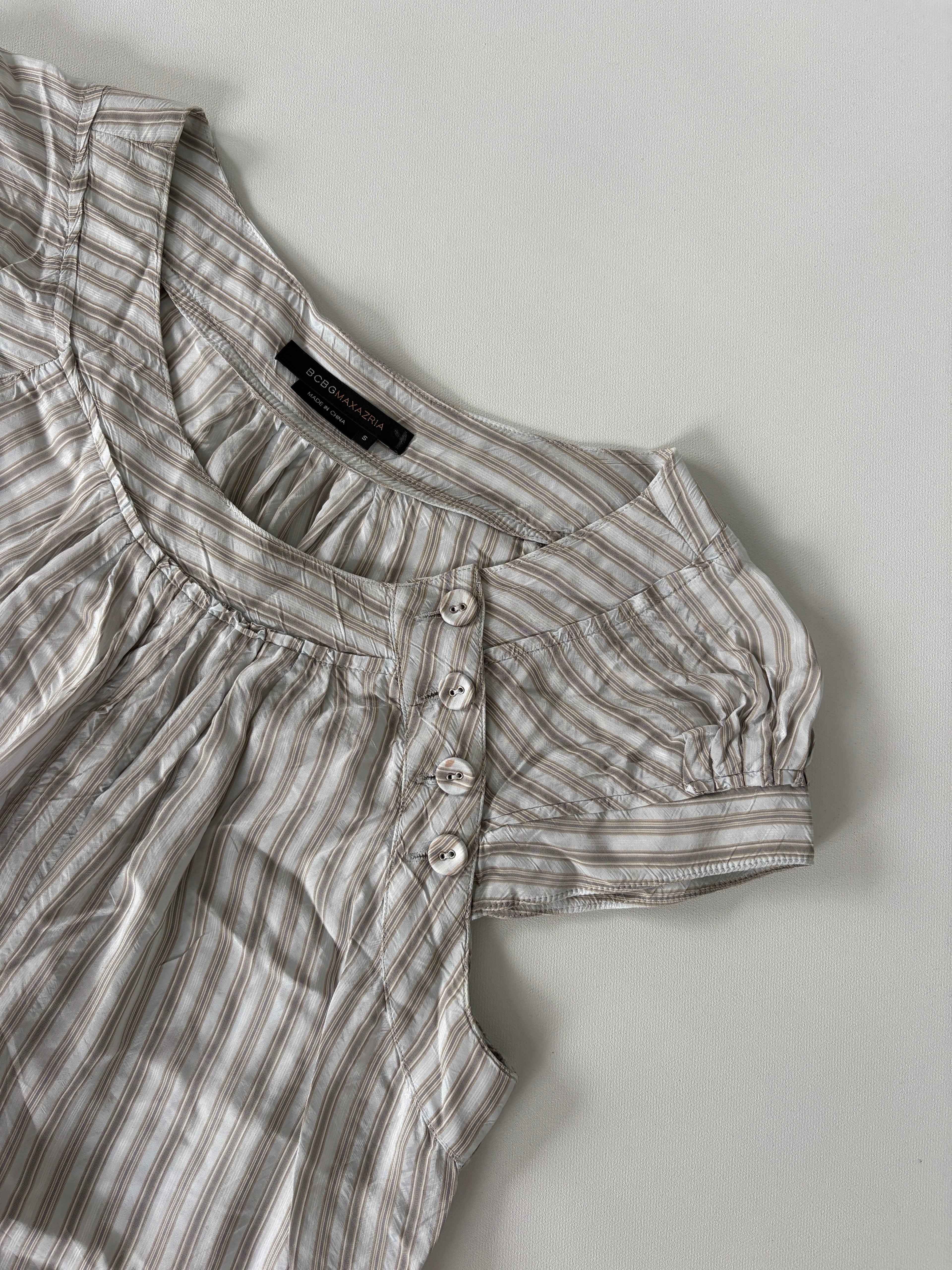 511 / Striped Cap Sleeve Blouse