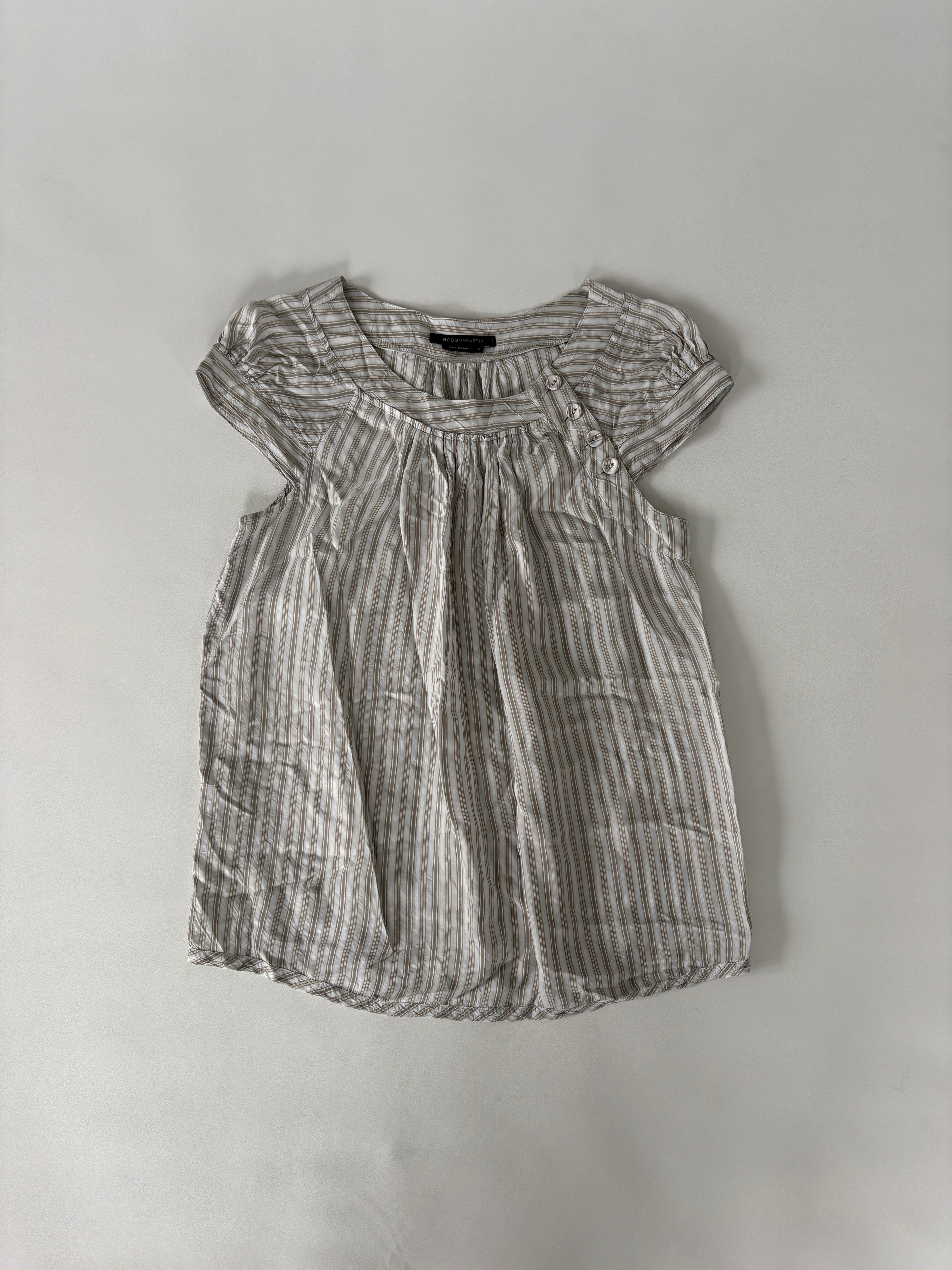 511 / Striped Cap Sleeve Blouse