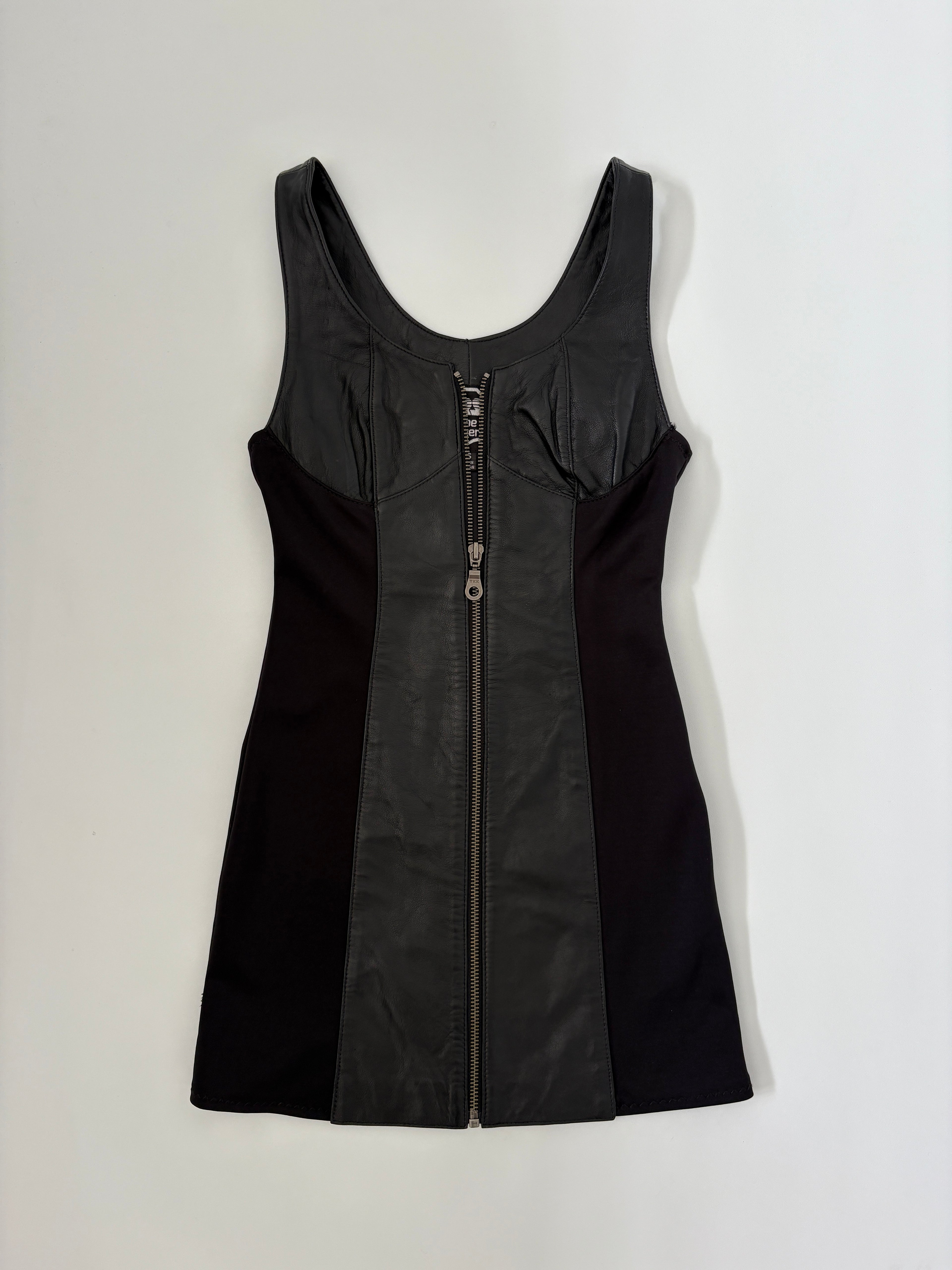 543 / Genuine Leather Dress