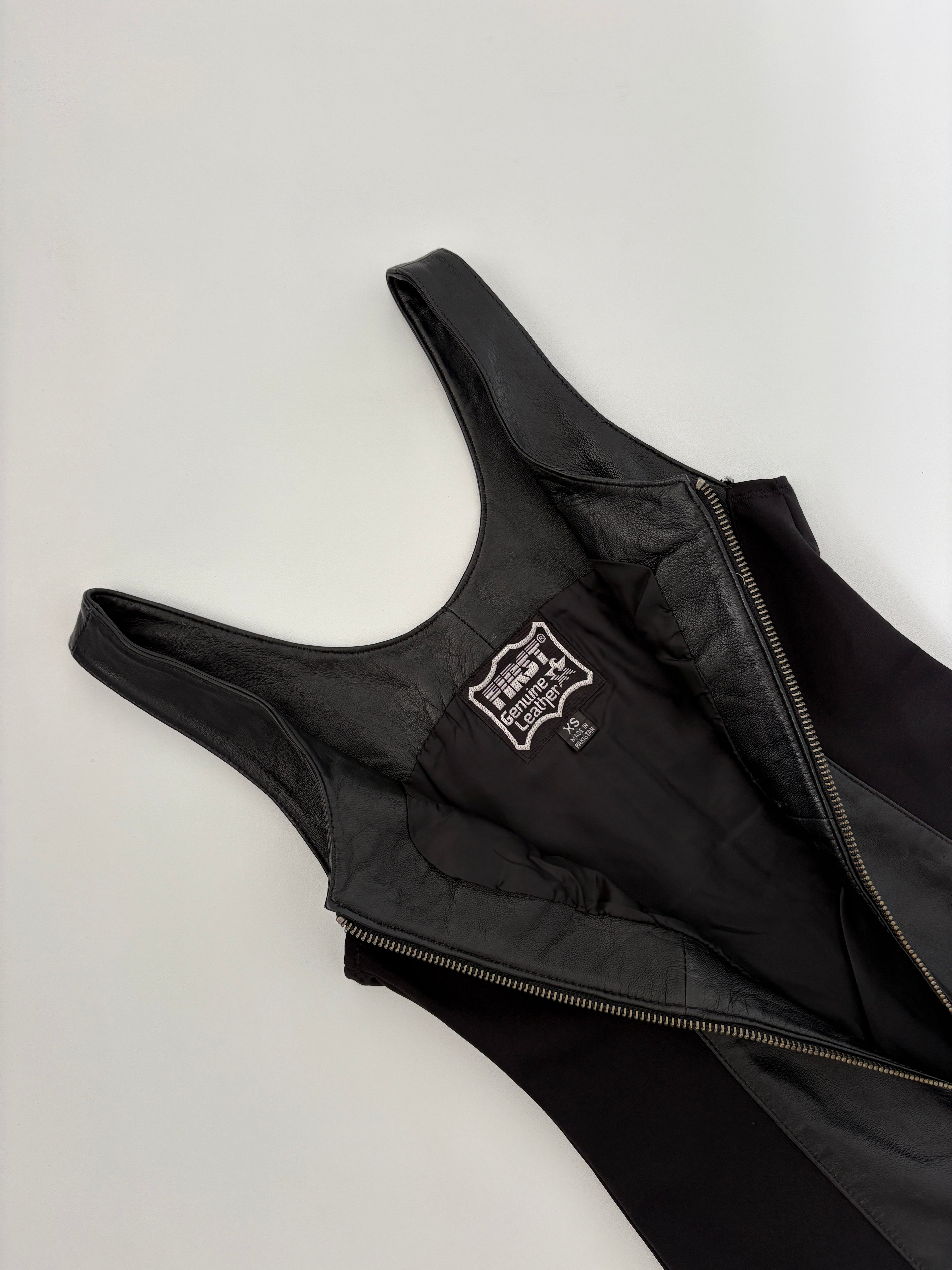 543 / Genuine Leather Dress