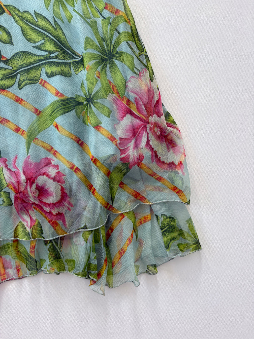 544 / Vintage Floral Mini Slip Dress