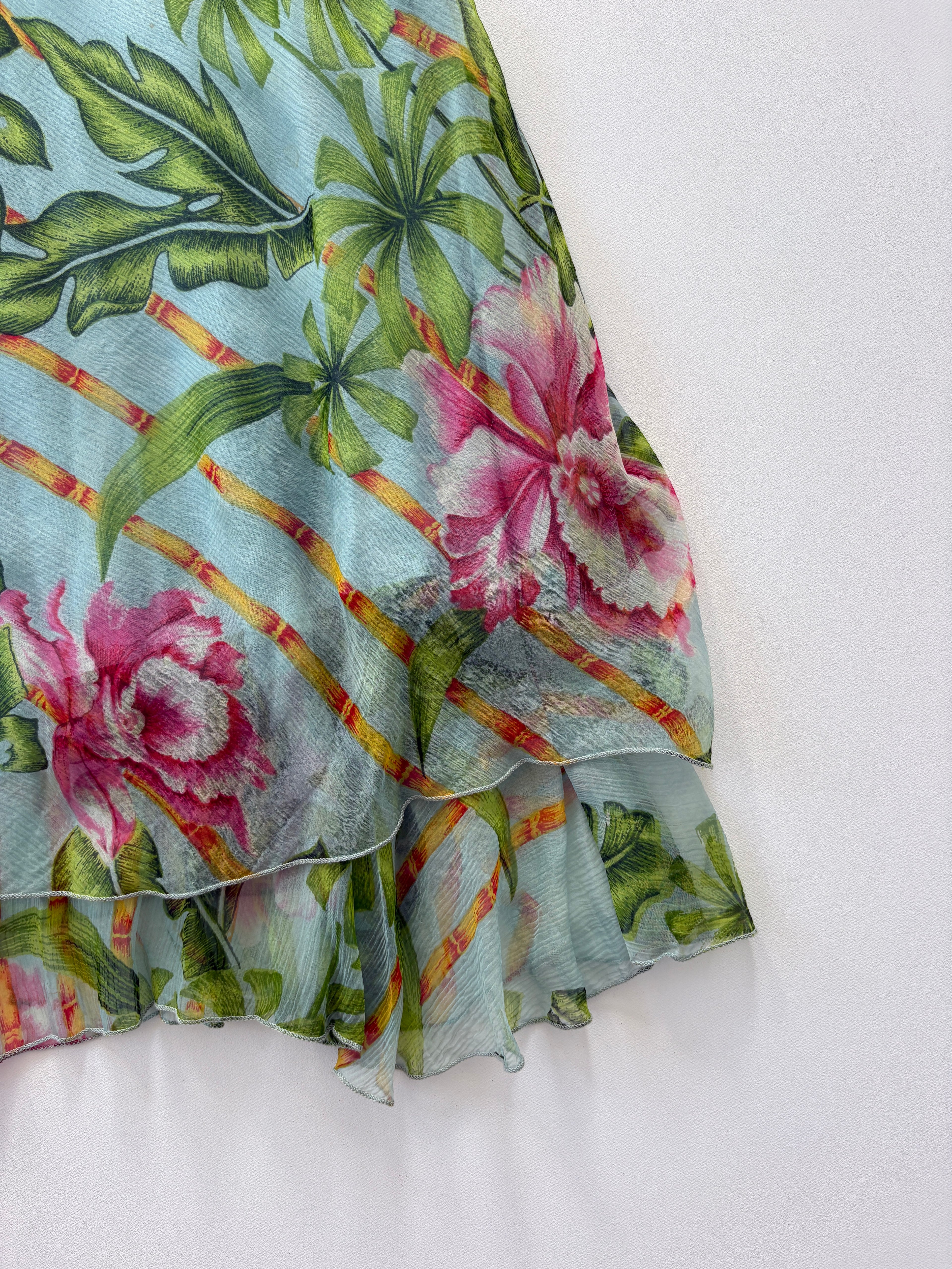 544 / Vintage Floral Mini Slip Dress