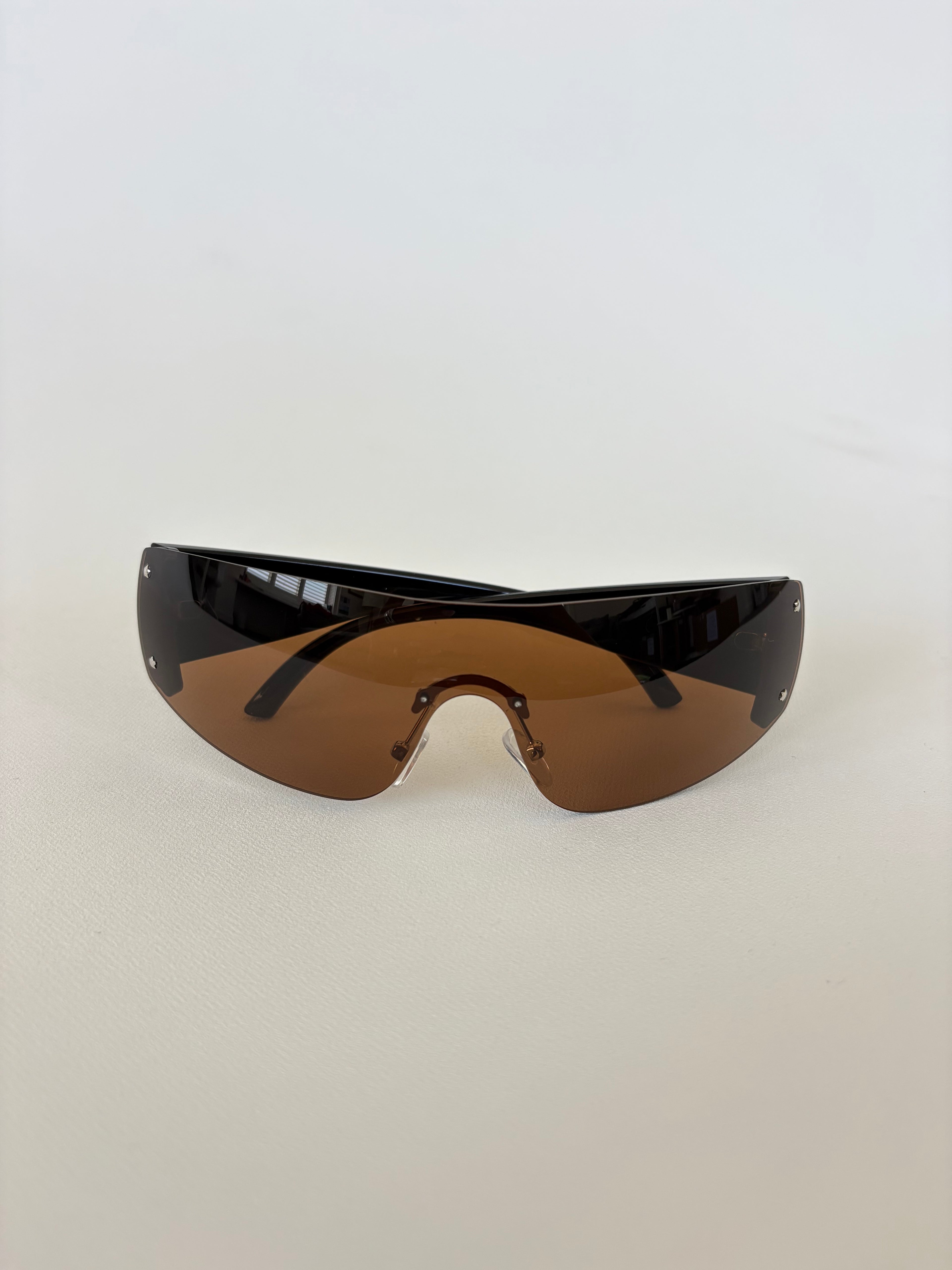 546 / Brown Panel Sunglasses
