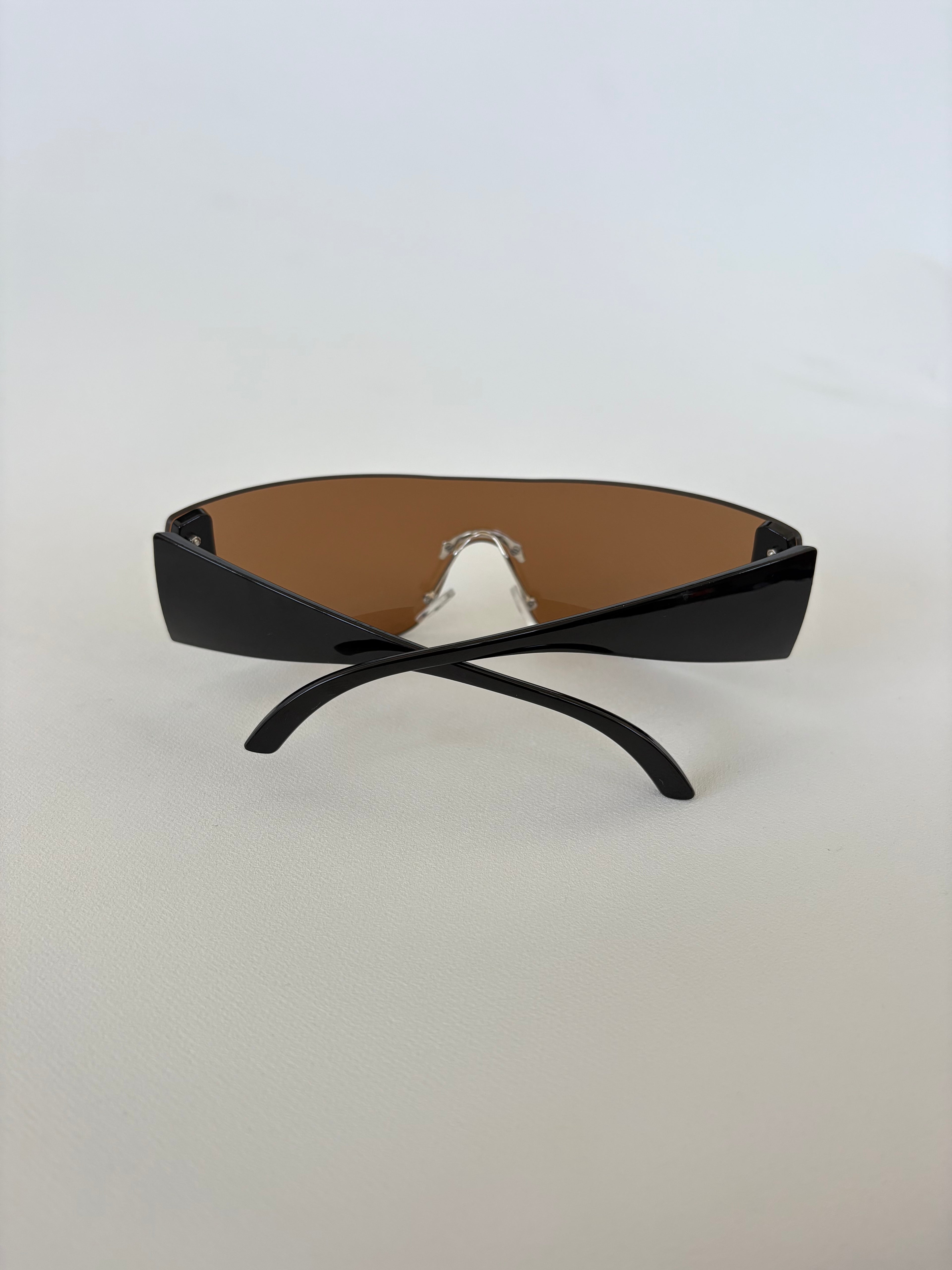 546 / Brown Panel Sunglasses