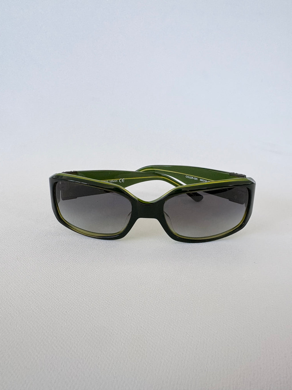 552 / Two-Tone Green Sunglasses