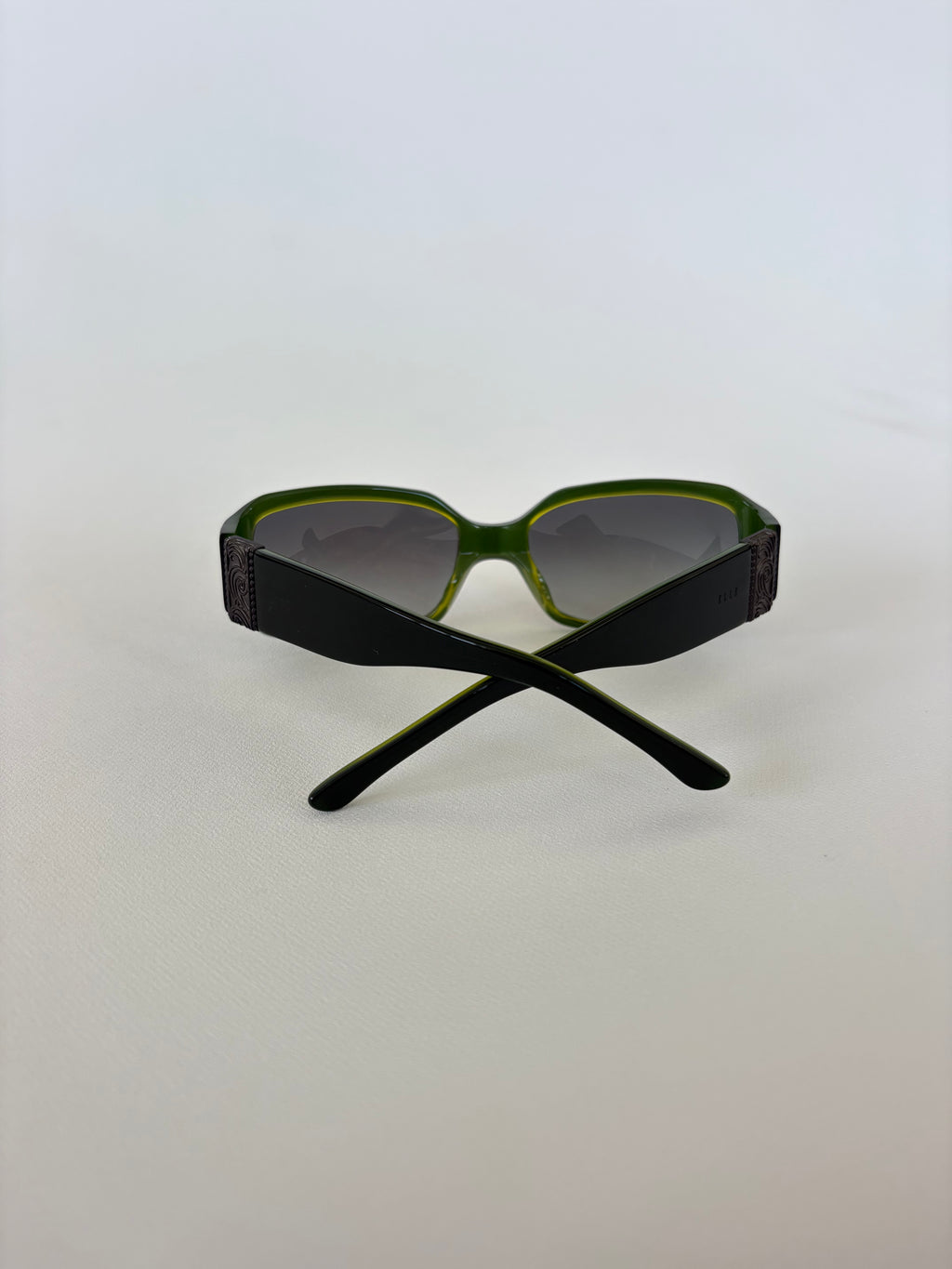 552 / Two-Tone Green Sunglasses