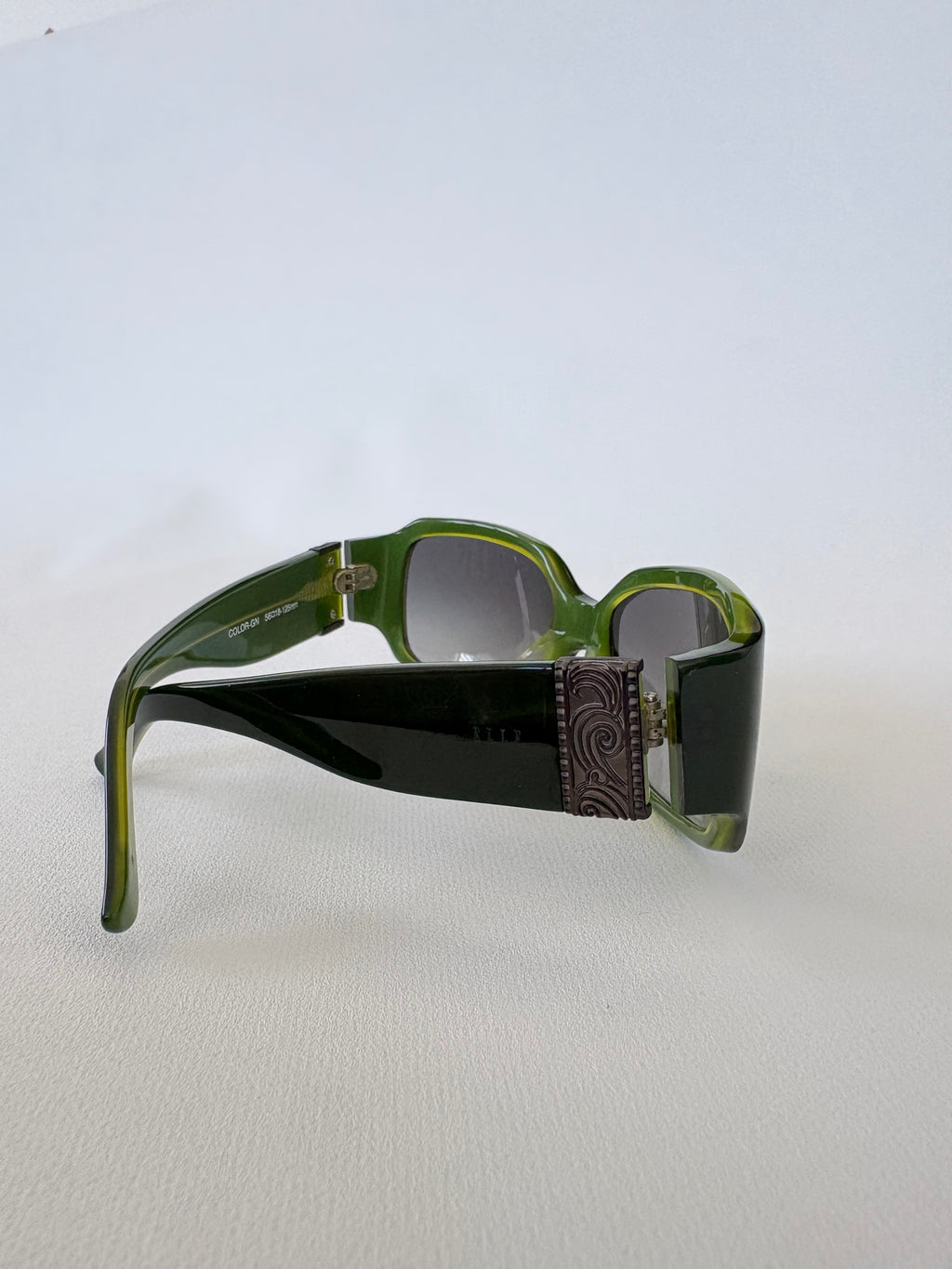 552 / Two-Tone Green Sunglasses