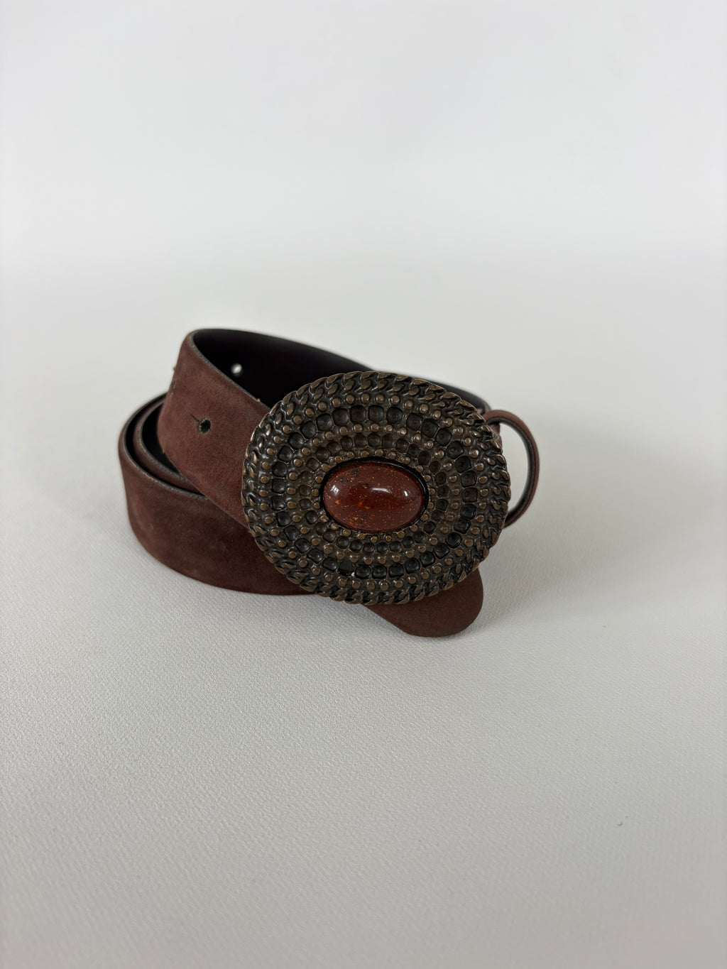 579 / Brown Suede Belt