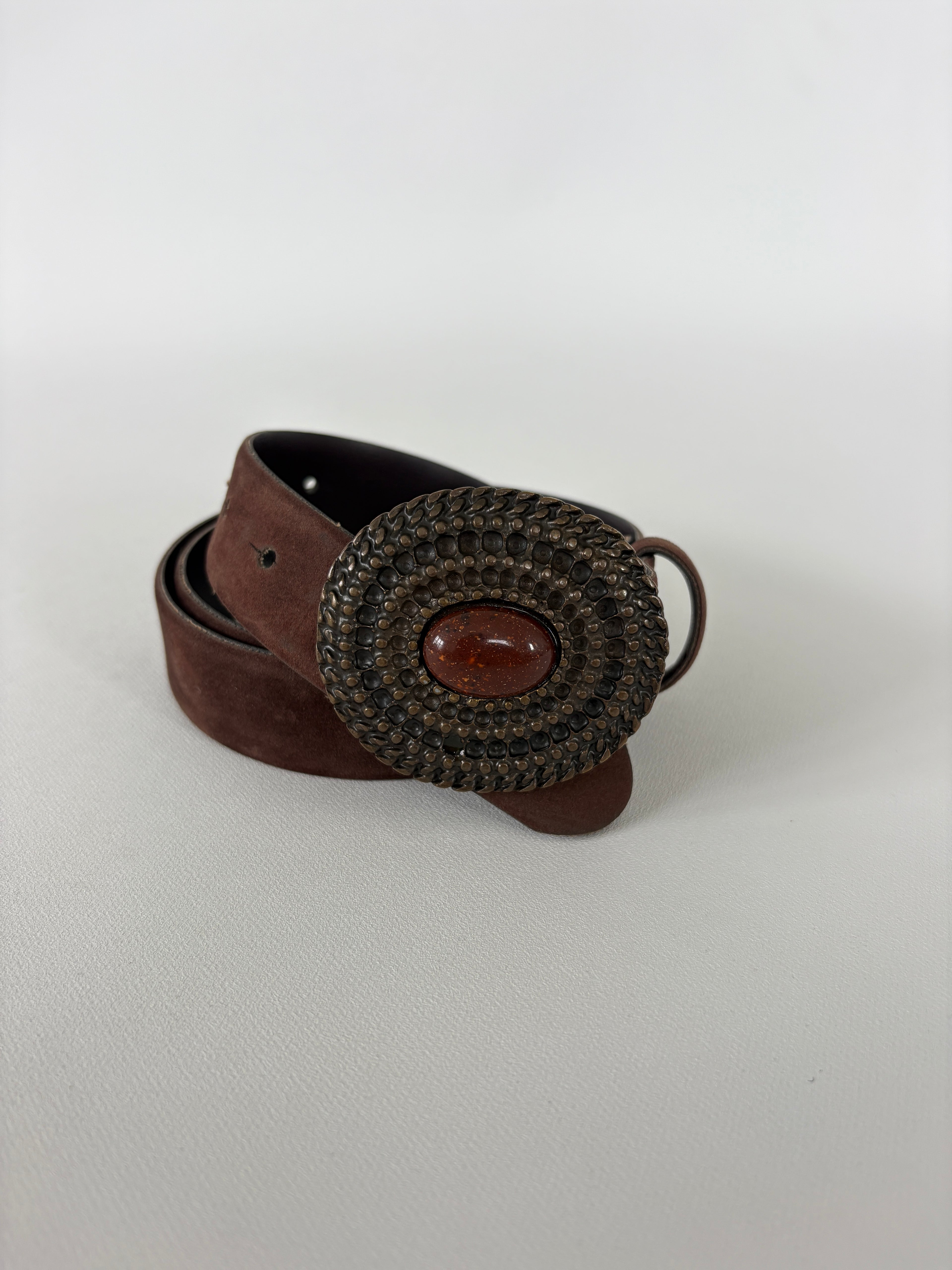579 / Brown Suede Belt