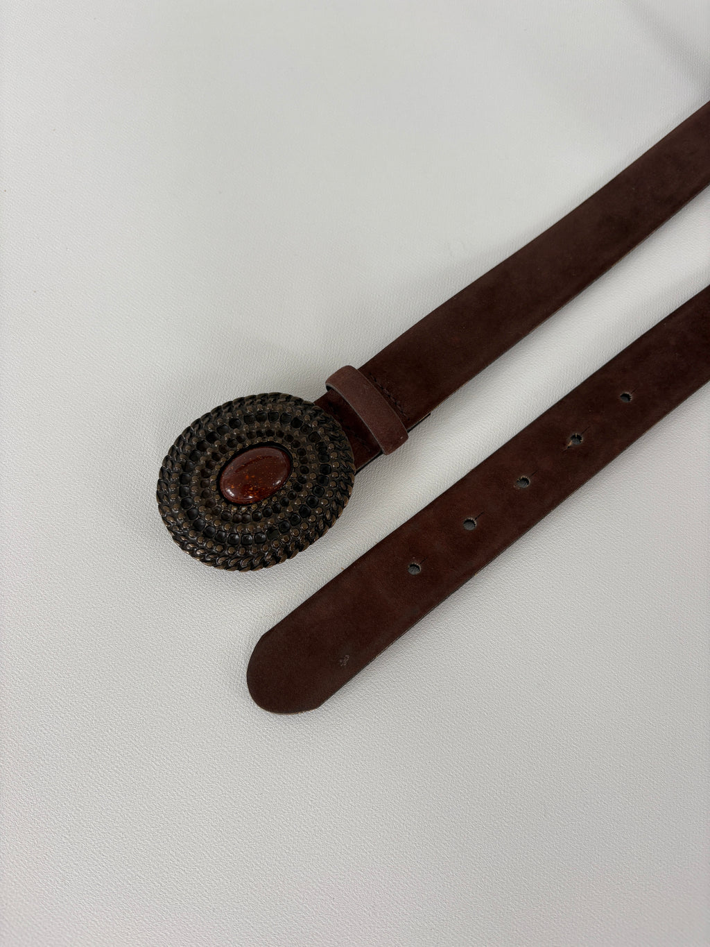 579 / Brown Suede Belt