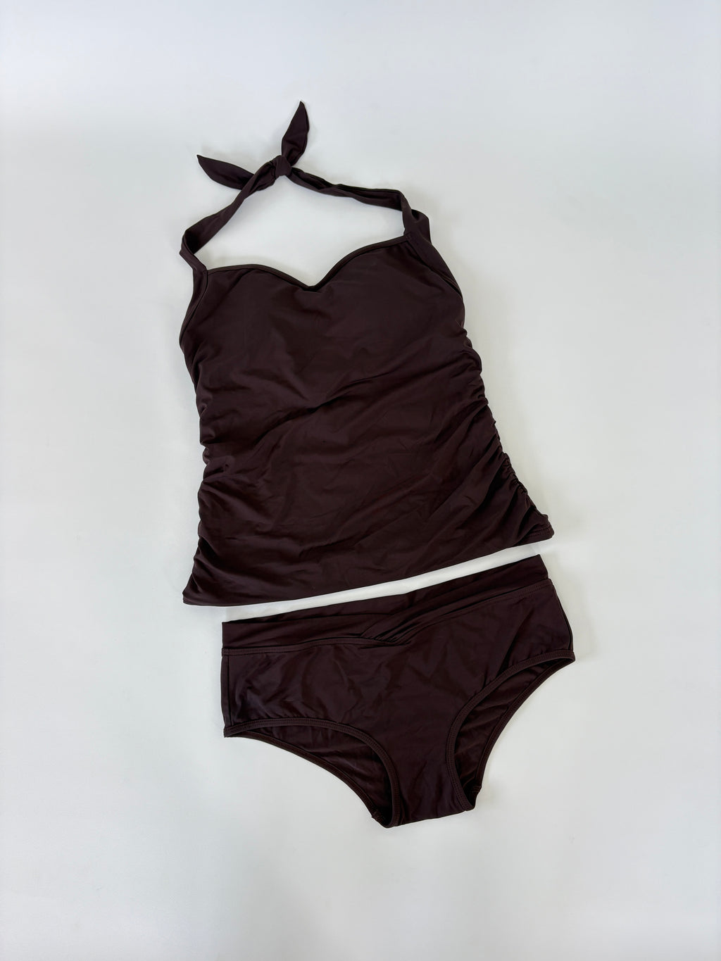 603 / Brown Jets Tankini Set