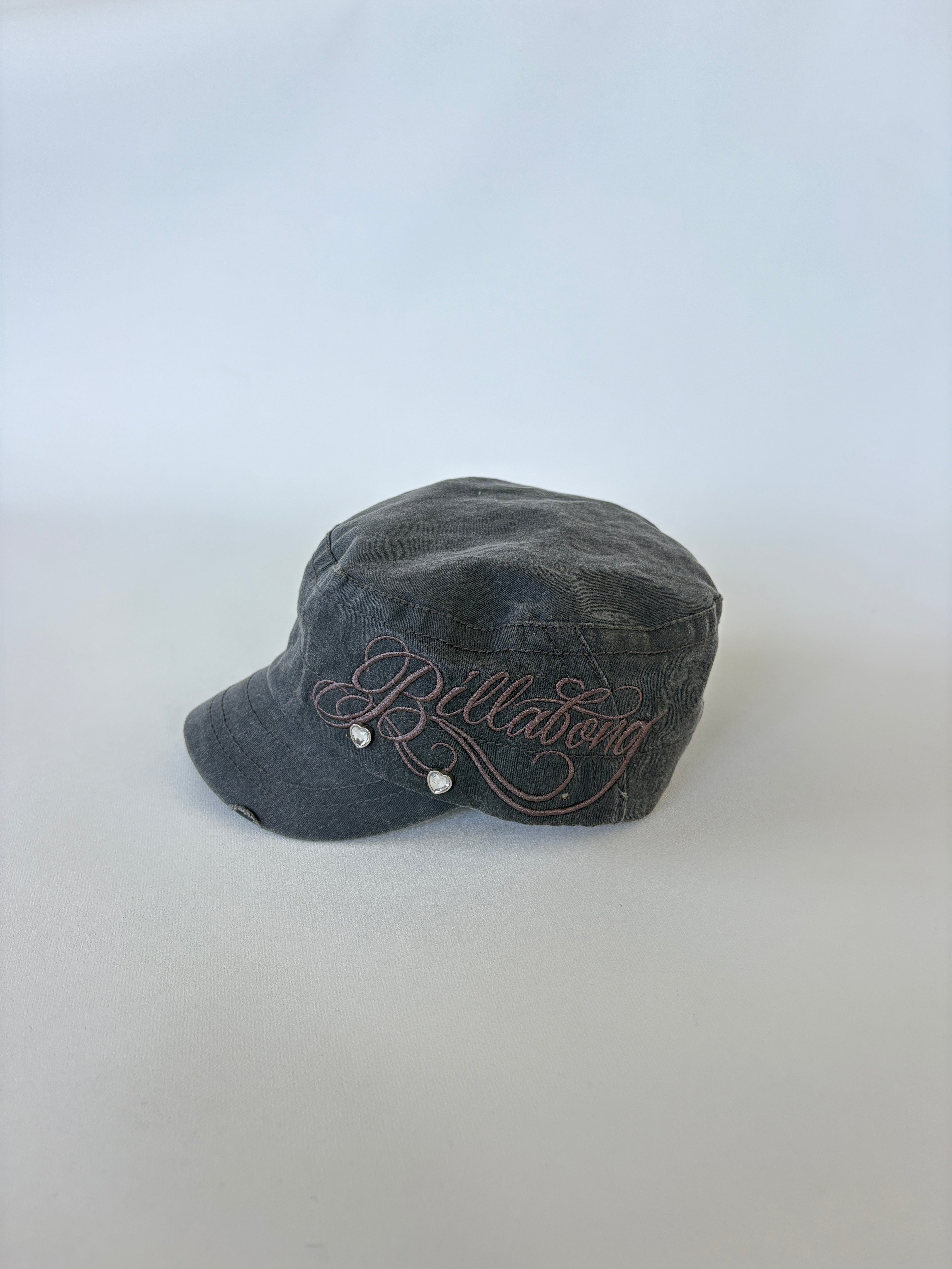 608 / Grey Billabong Flat Top Hat