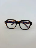 🔒 615 / Large Frame Tortoise Blue Light Glasses
