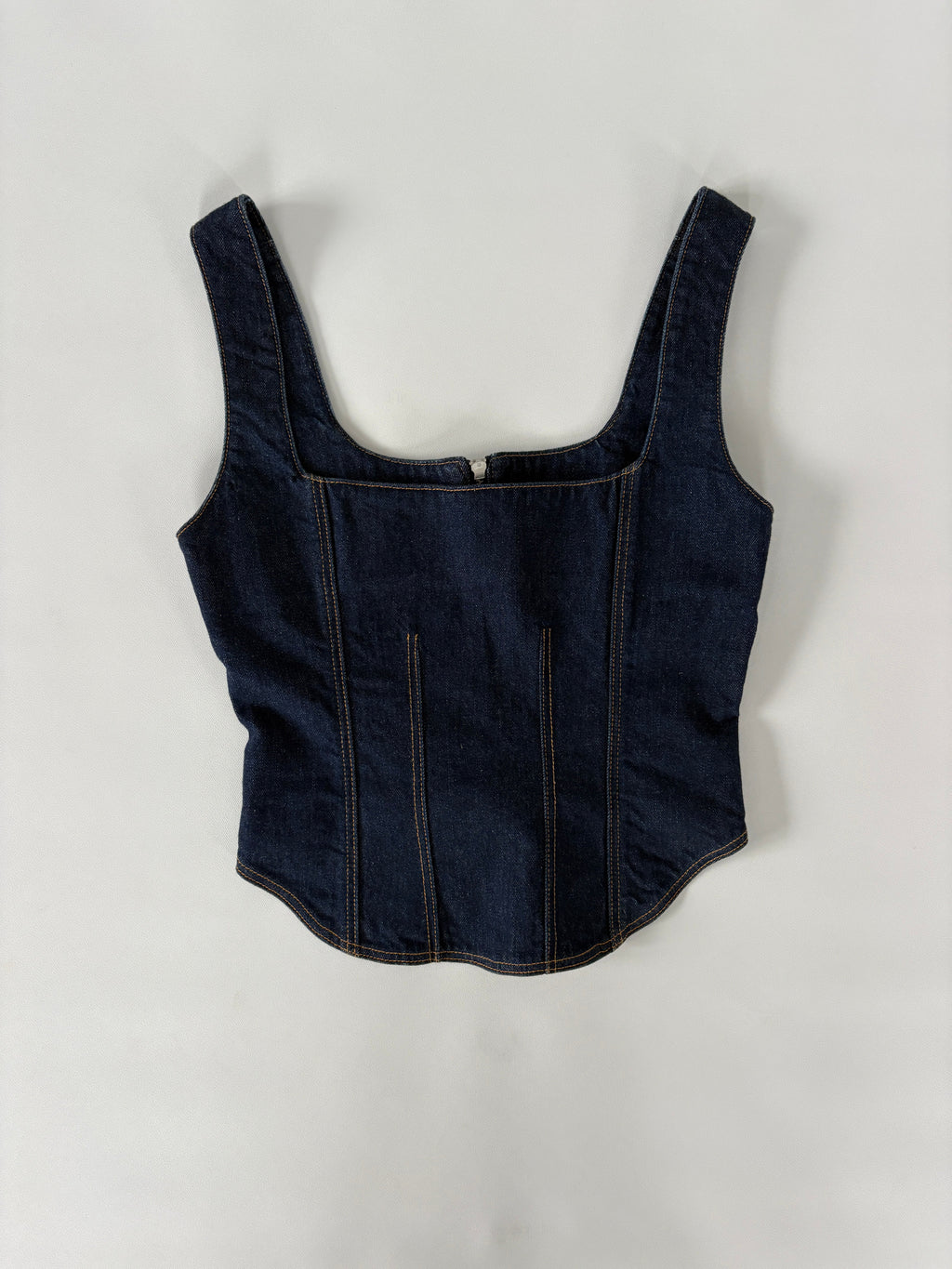 638 / Dark Denim Corset Top