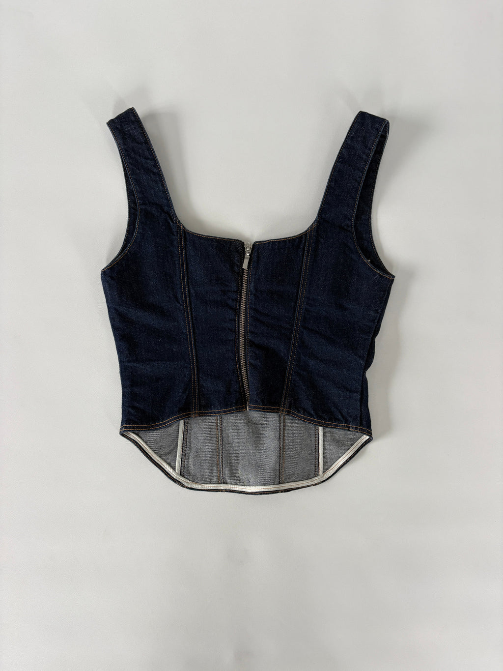 638 / Dark Denim Corset Top