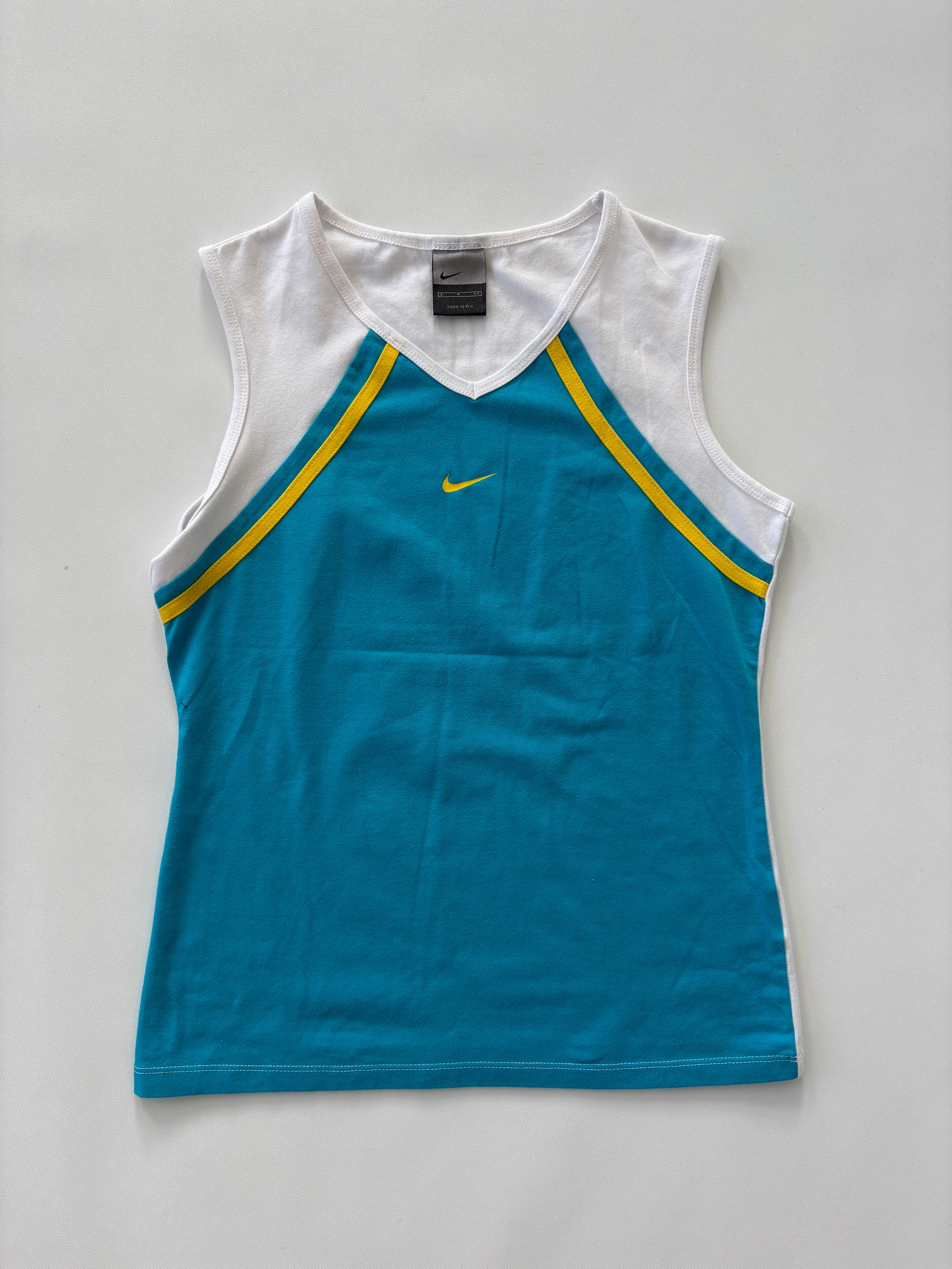 658 / Vintage Nike Blue & Yellow Tank
