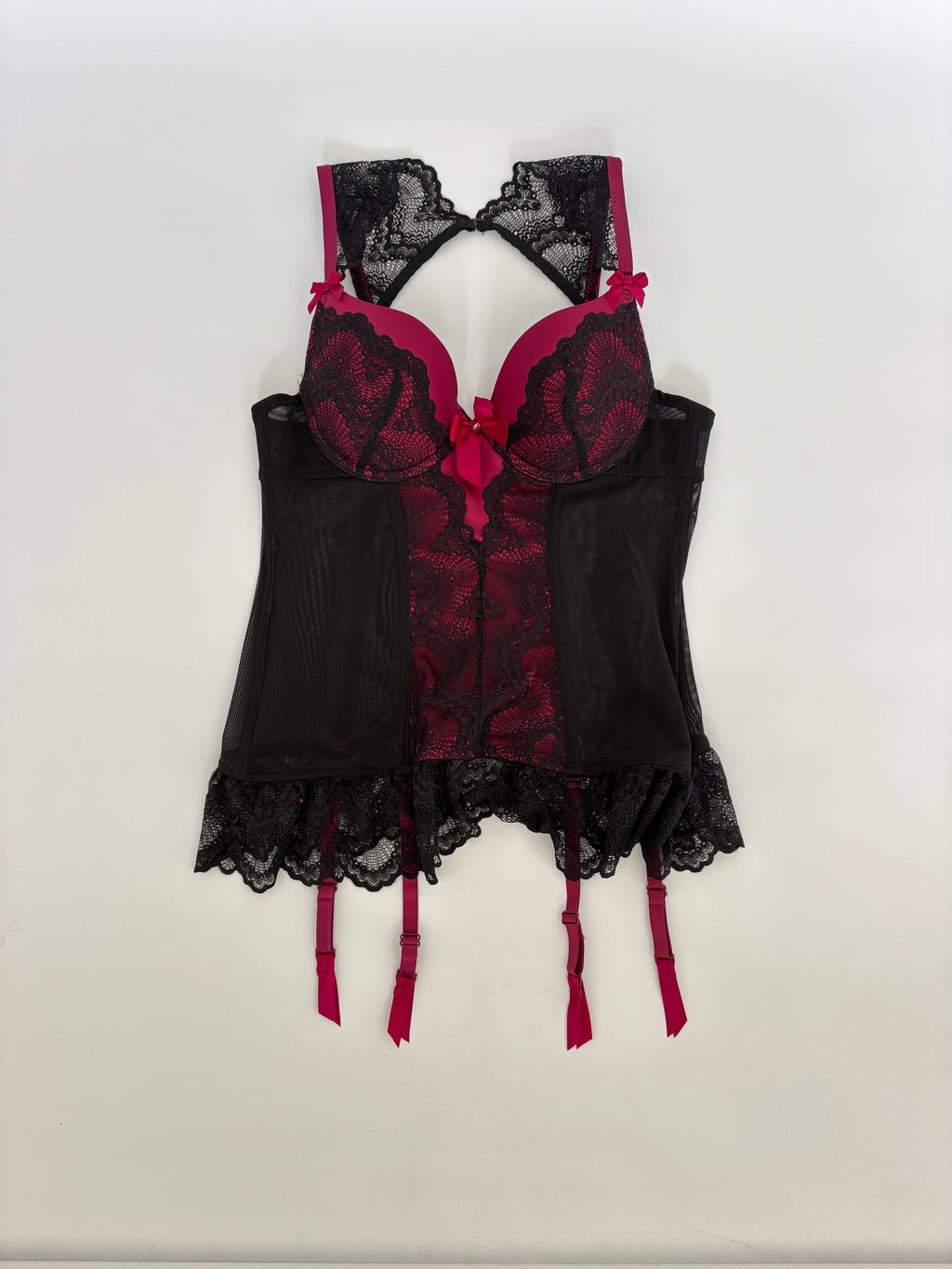667 / Red & Black Bustier