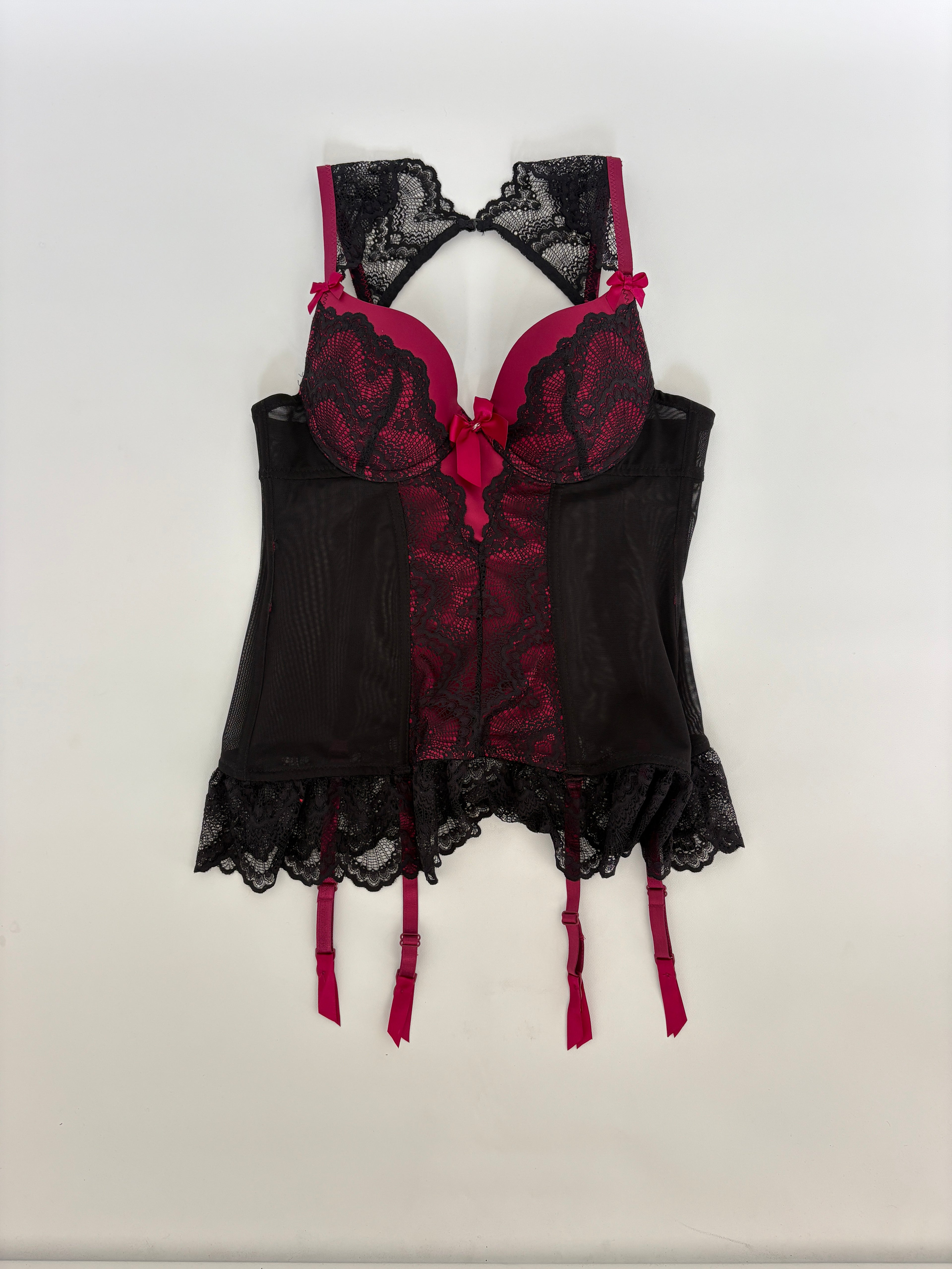 667 / Red & Black Bustier