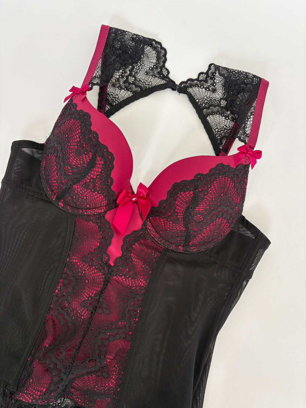 667 / Red & Black Bustier